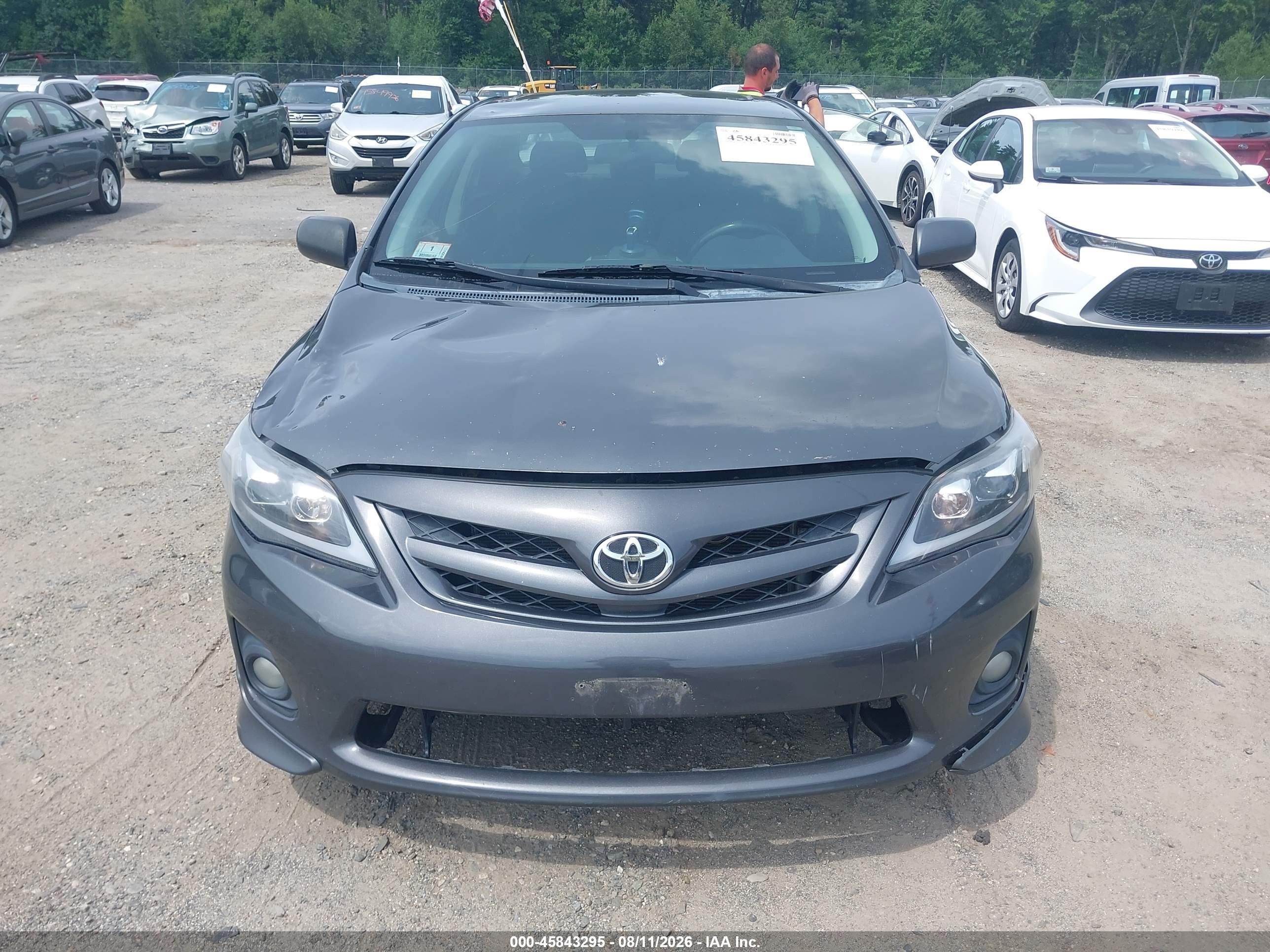2013 Toyota Corolla S Gray vin: 2T1BU4EE7DC945693