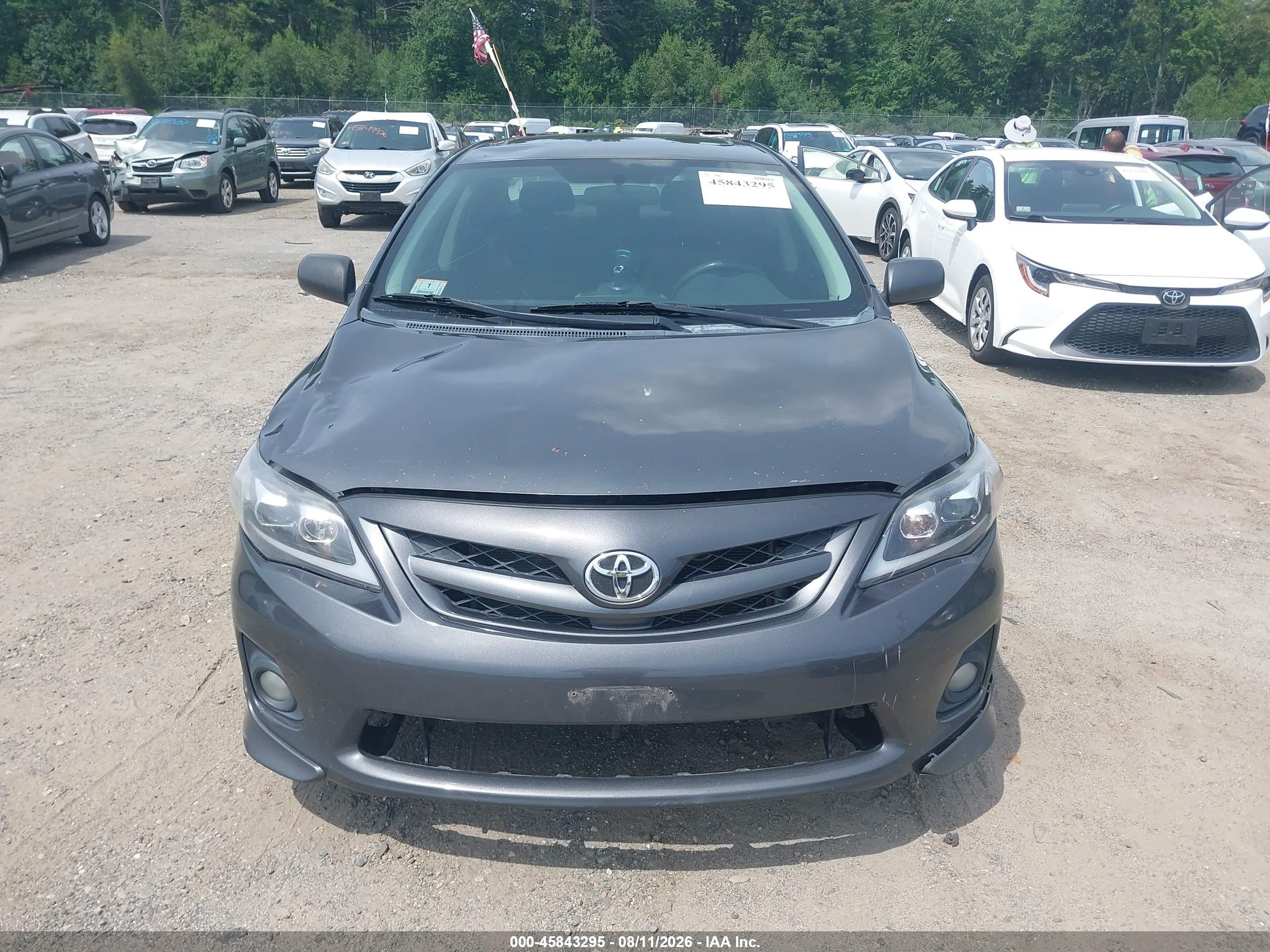 2013 Toyota Corolla S Gray vin: 2T1BU4EE7DC945693