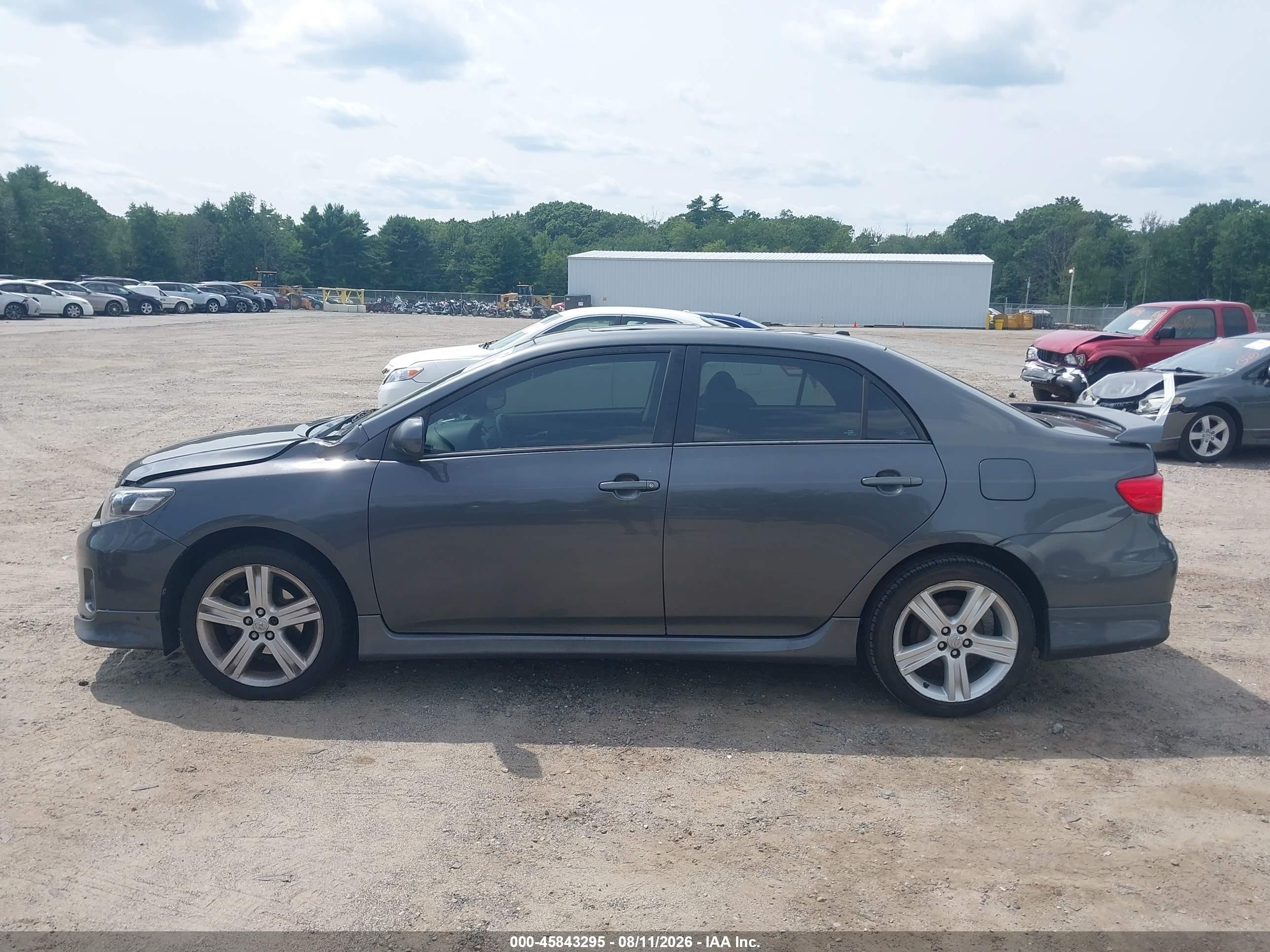 2013 Toyota Corolla S Gray vin: 2T1BU4EE7DC945693