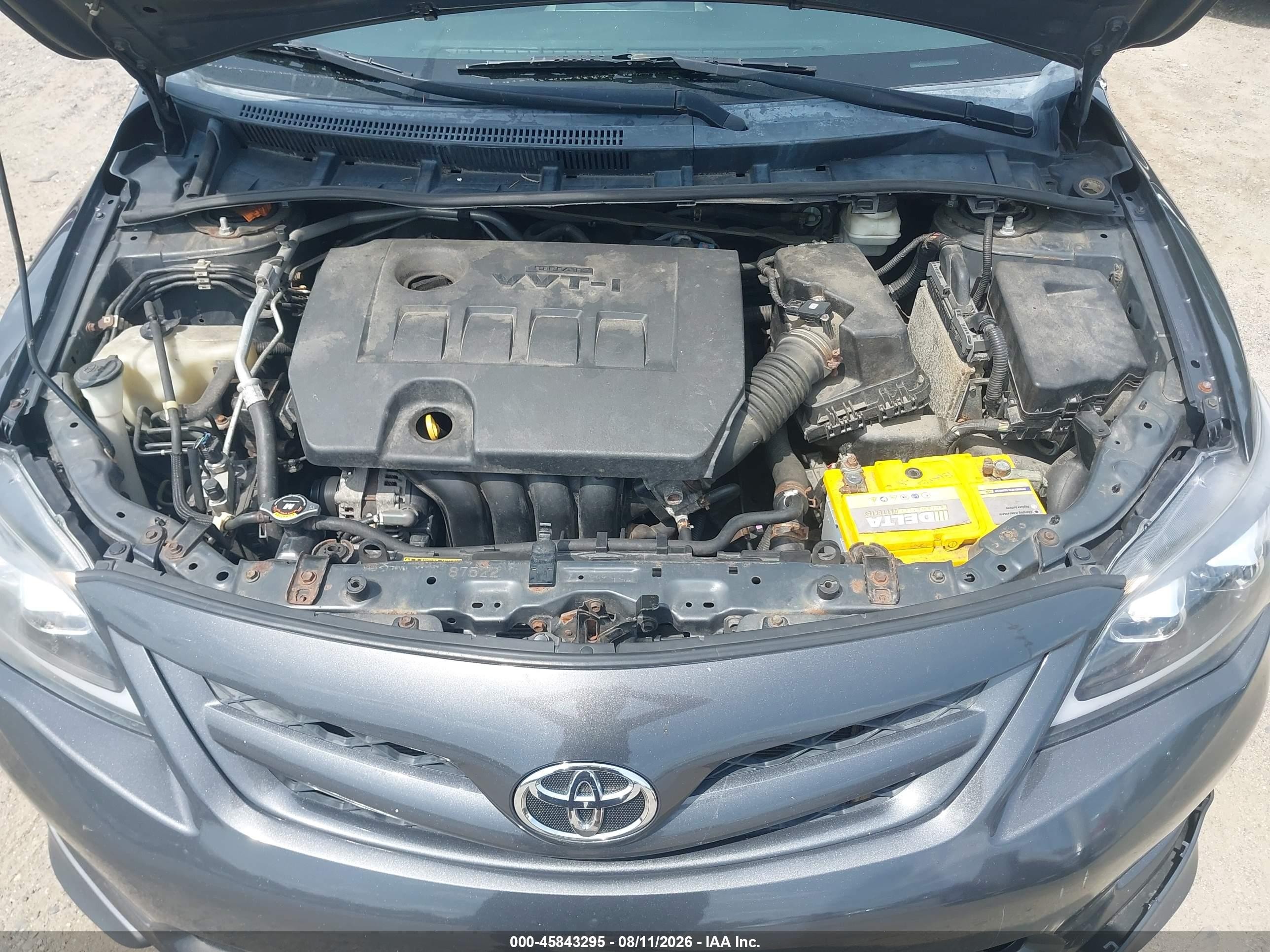 2013 Toyota Corolla S Gray vin: 2T1BU4EE7DC945693