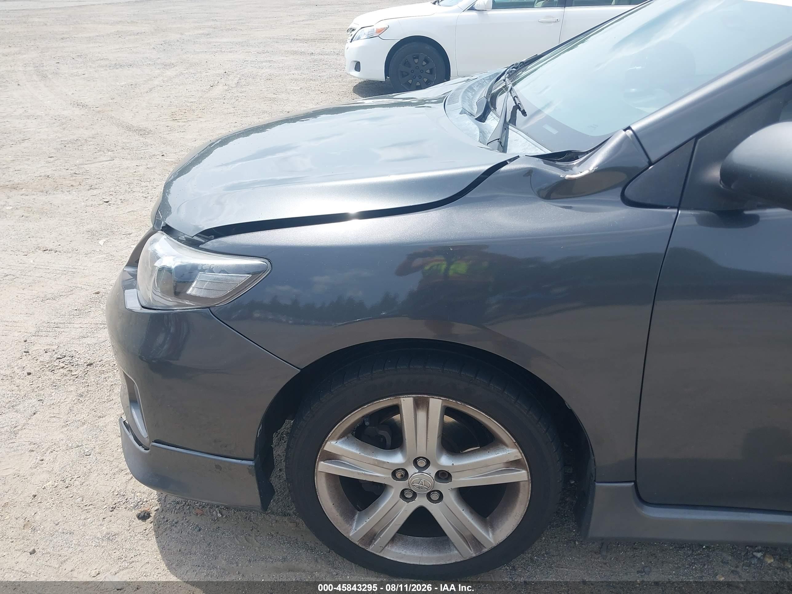 2013 Toyota Corolla S Gray vin: 2T1BU4EE7DC945693