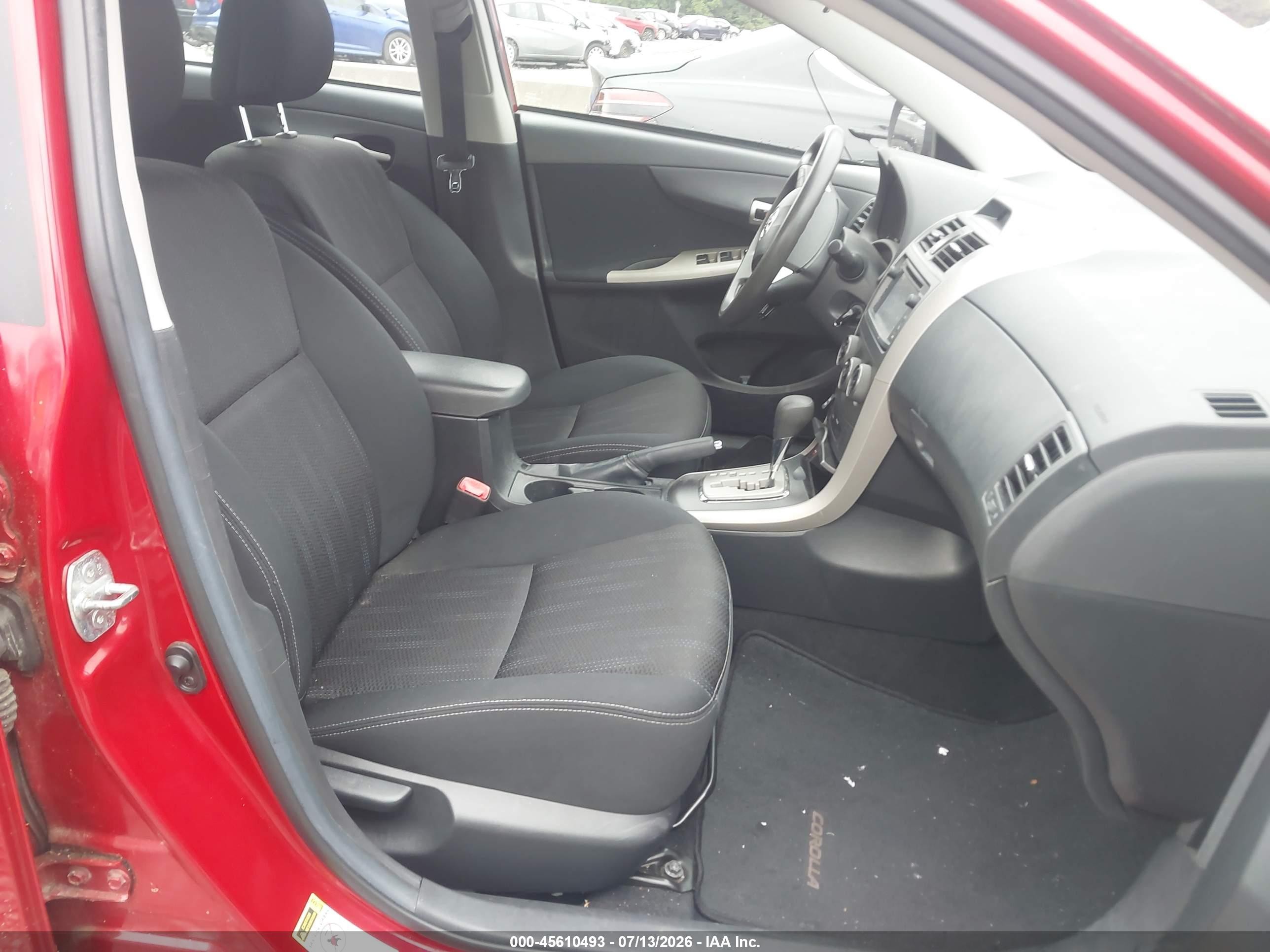 2013 Toyota Corolla S Red vin: 2T1BU4EE7DC958654
