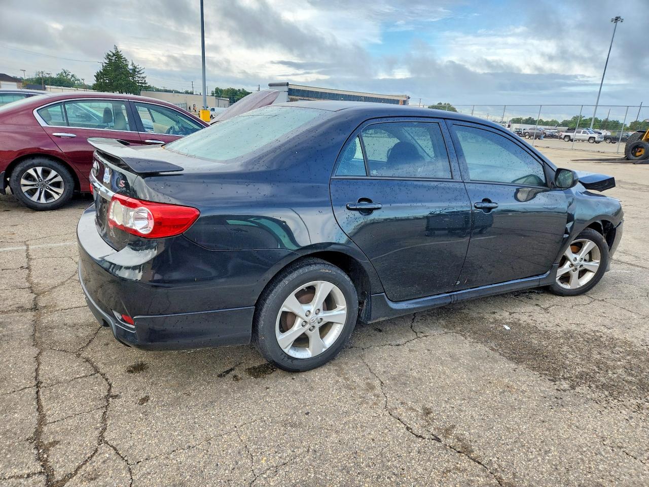 2013 Toyota Corolla S Black vin: 2T1BU4EE7DC977480