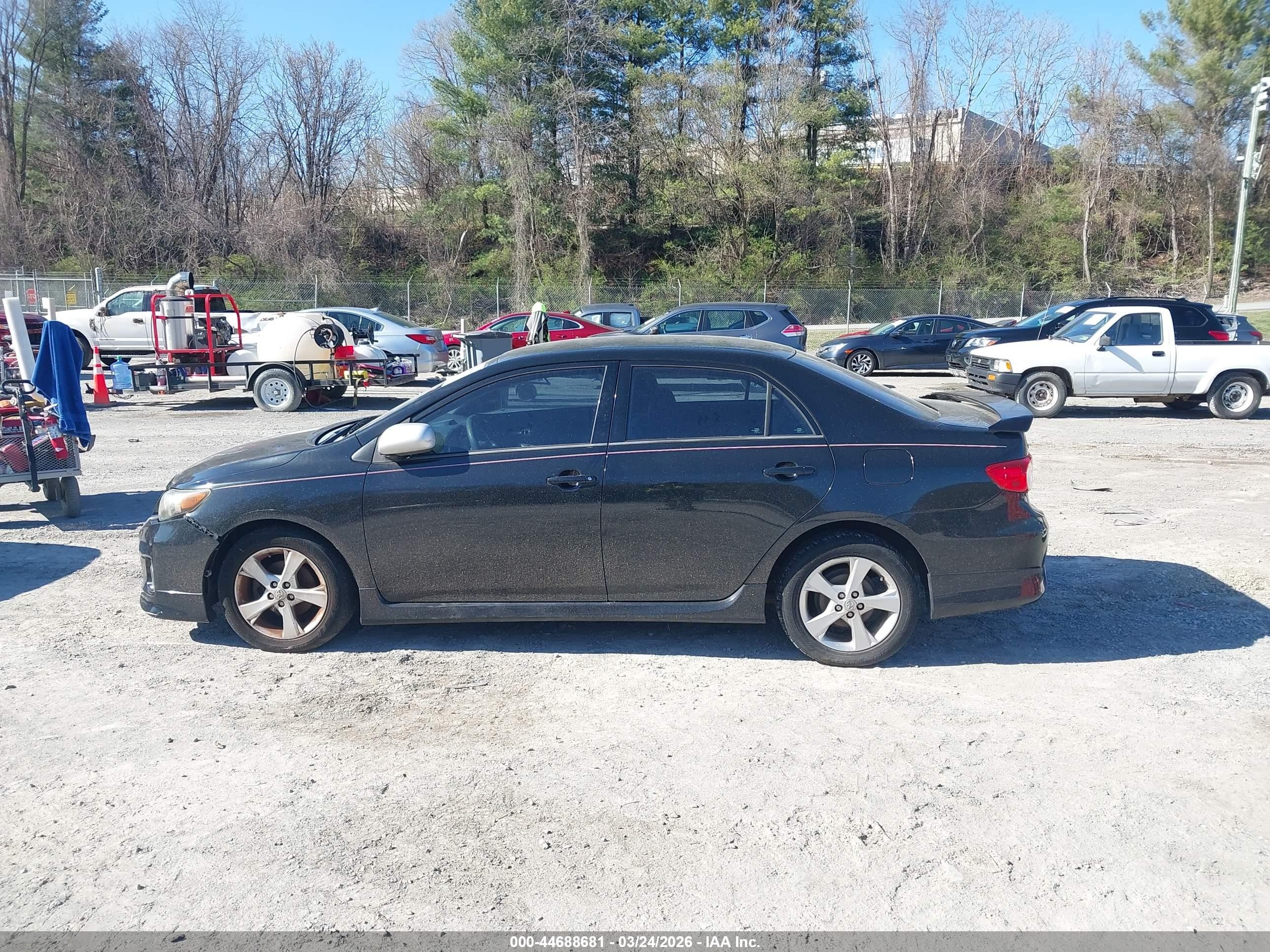 2013 Toyota Corolla S Black vin: 2T1BU4EE7DC996269