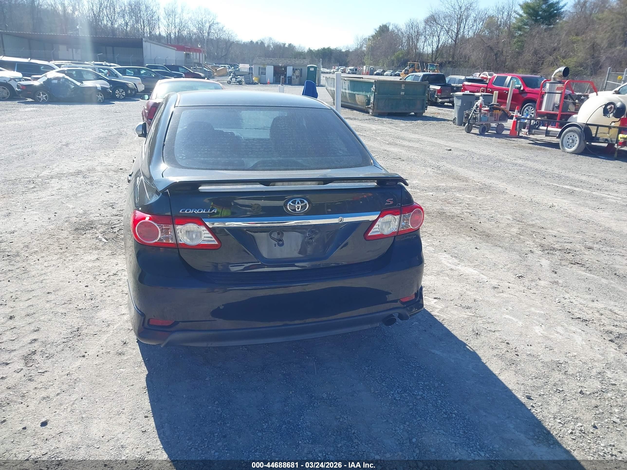 2013 Toyota Corolla S Black vin: 2T1BU4EE7DC996269