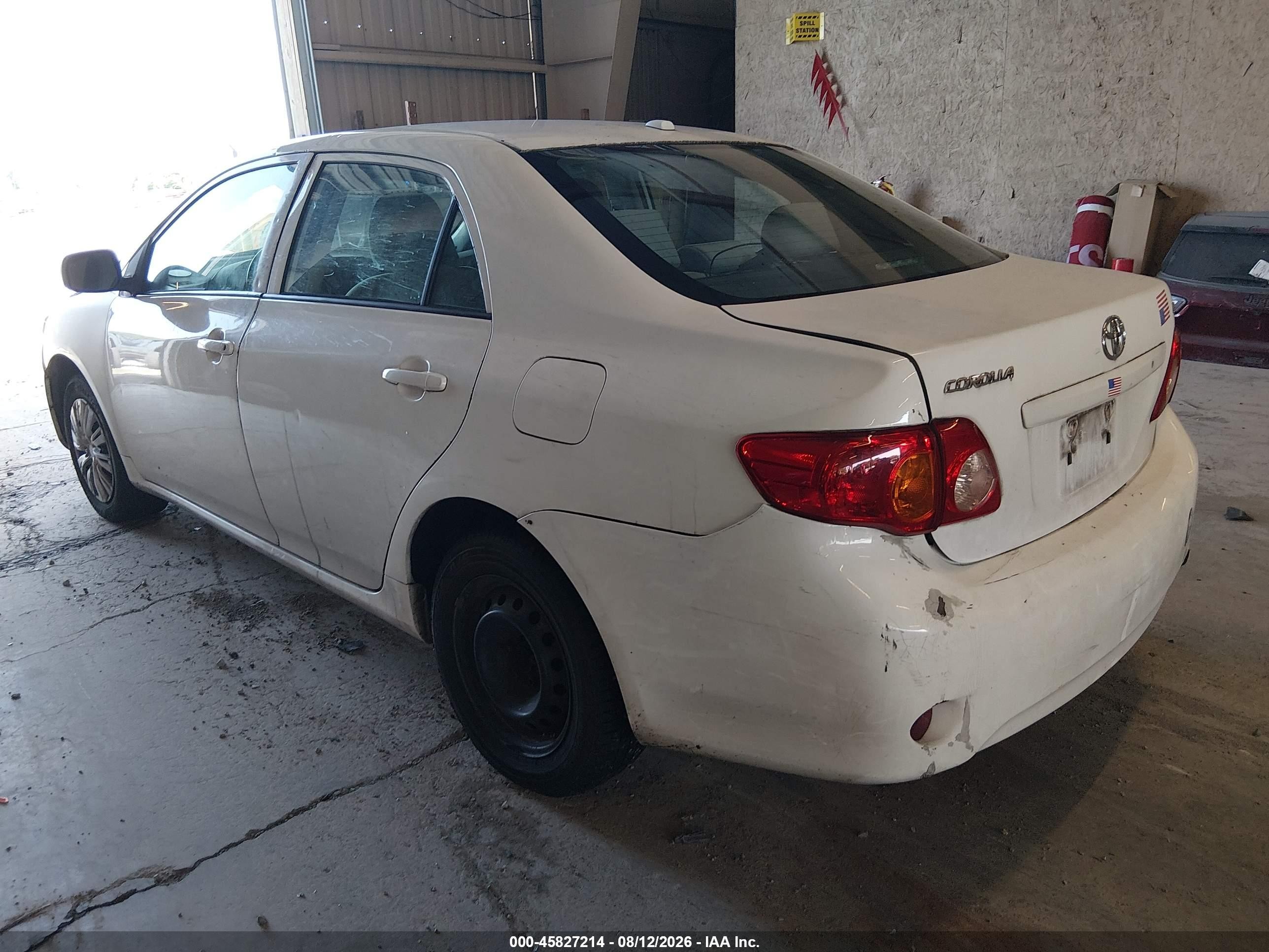 2010 Toyota Corolla Le White vin: 2T1BU4EE8AC201631