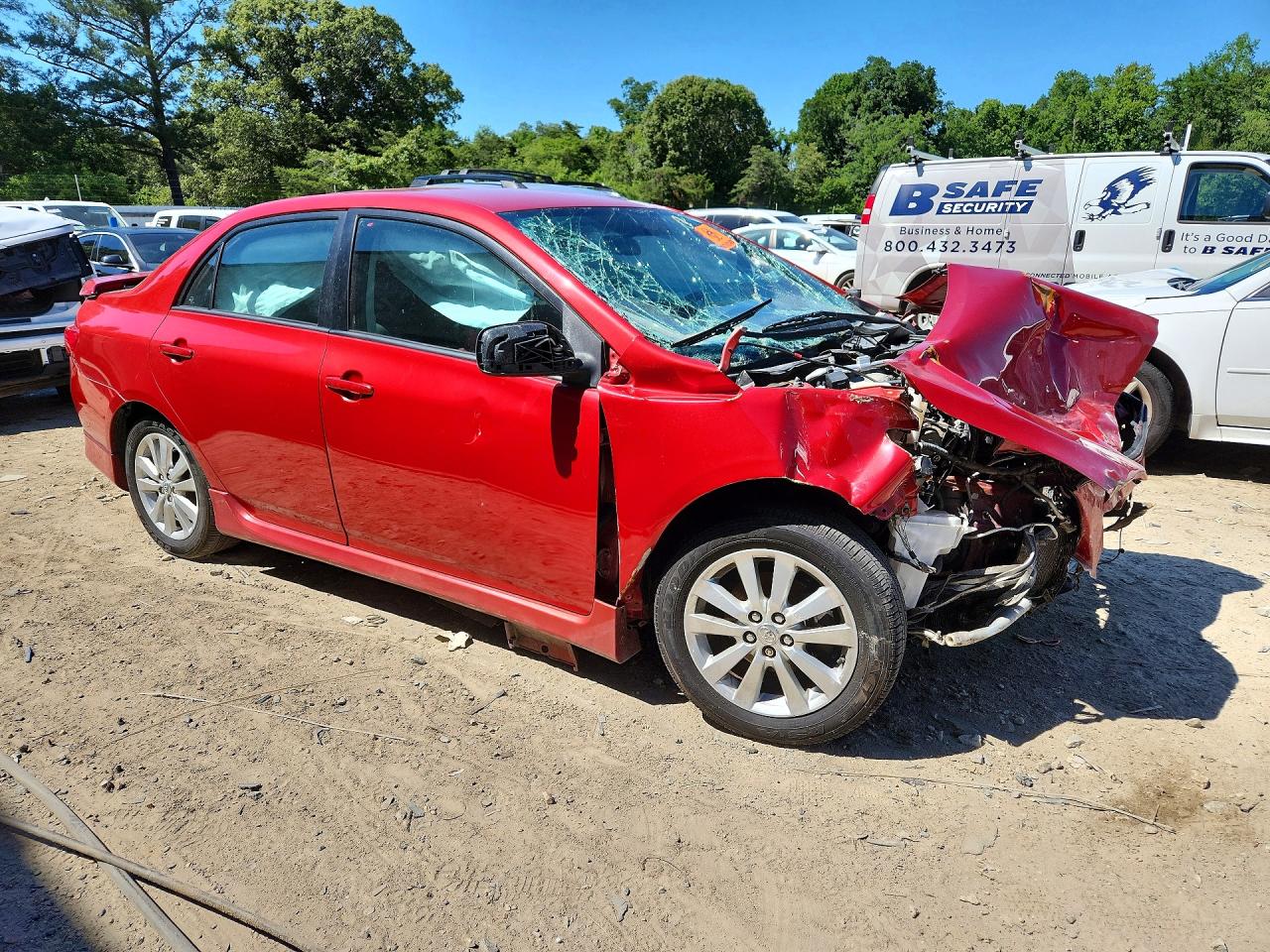 2010 Toyota Corolla S Red vin: 2T1BU4EE8AC252613