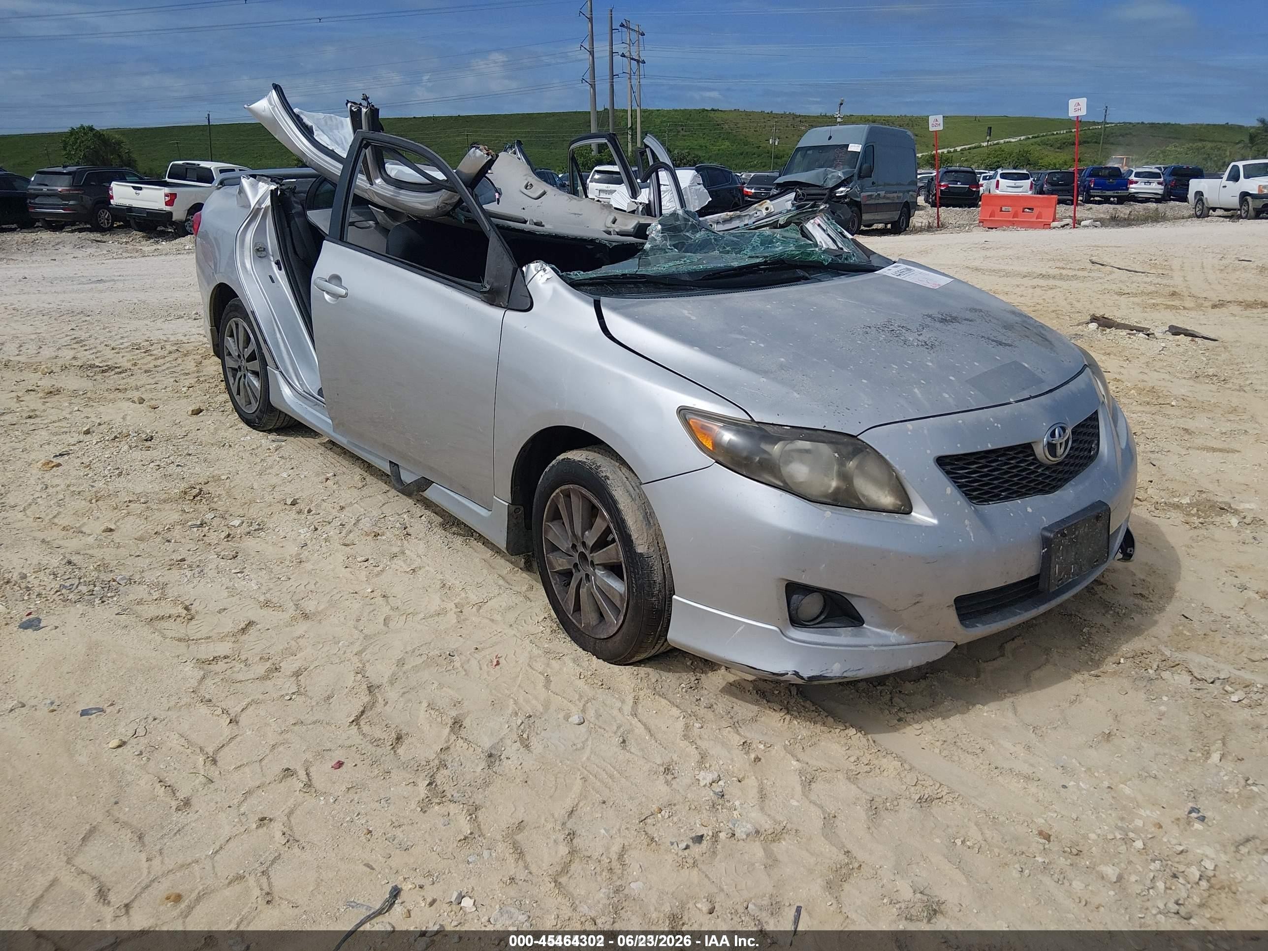 2010 Toyota Corolla S Silver vin: 2T1BU4EE8AC283764
