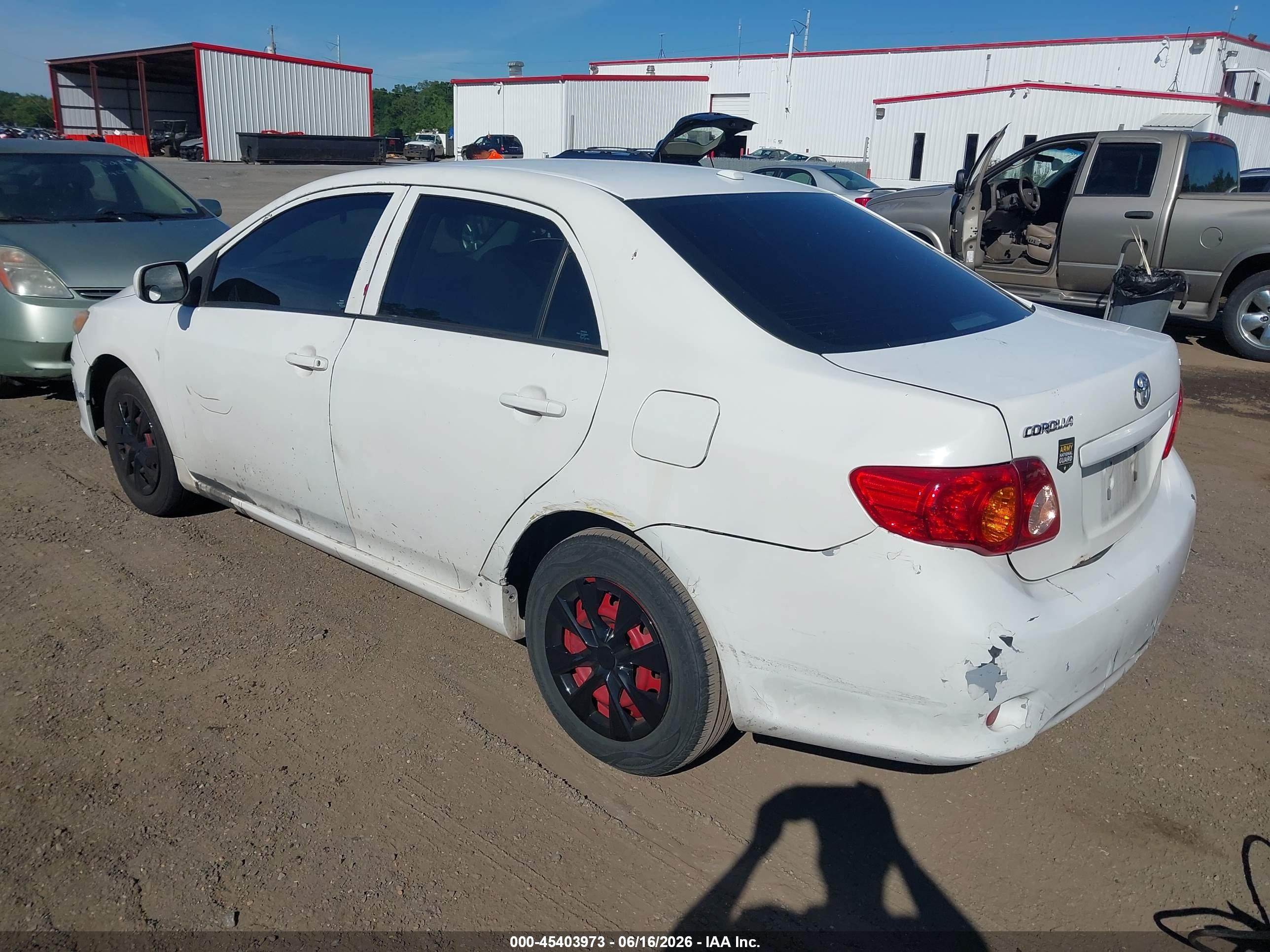 2010 Toyota Corolla Le White vin: 2T1BU4EE8AC286017