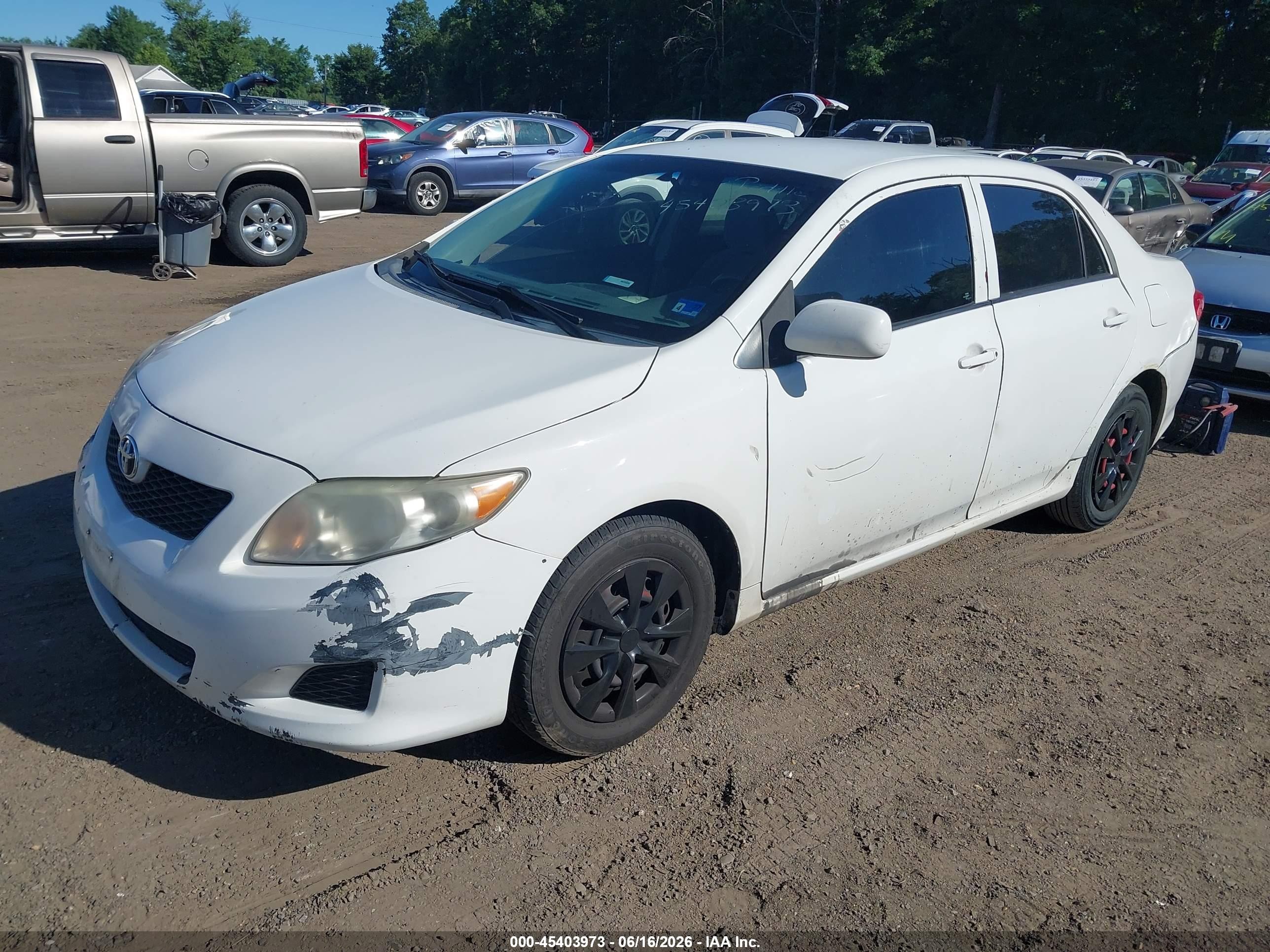 2010 Toyota Corolla Le White vin: 2T1BU4EE8AC286017
