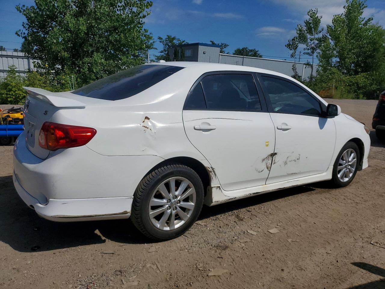 2010 Toyota Corolla Base White vin: 2T1BU4EE8AC299172