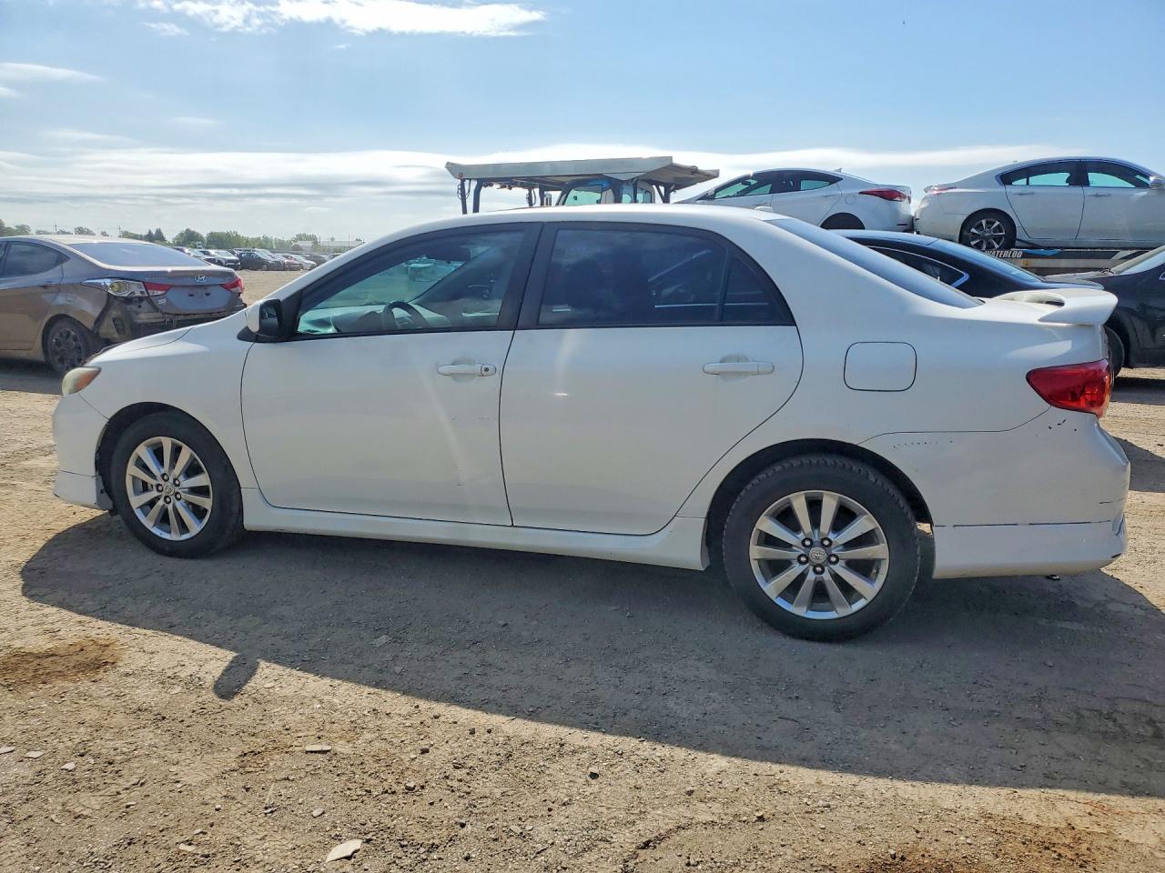 2010 Toyota Corolla Base White vin: 2T1BU4EE8AC299172