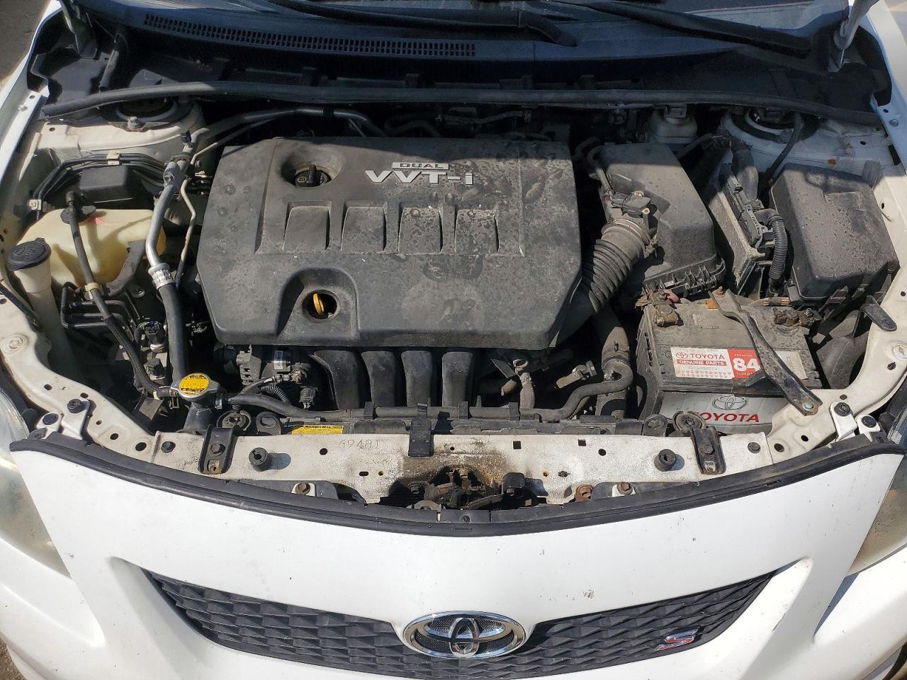 2010 Toyota Corolla Base White vin: 2T1BU4EE8AC299172