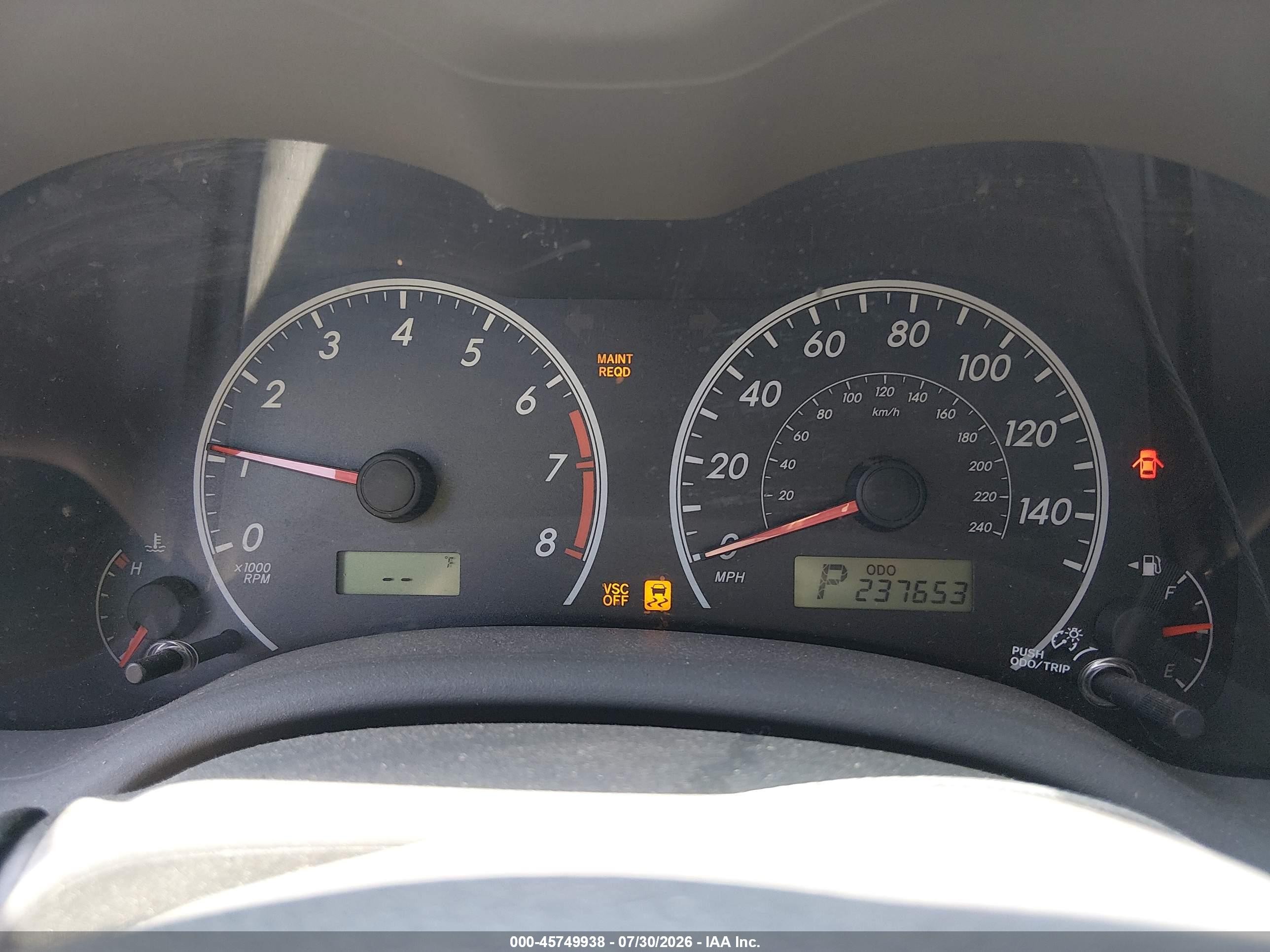 2010 Toyota Corolla Le Blue vin: 2T1BU4EE8AC307044