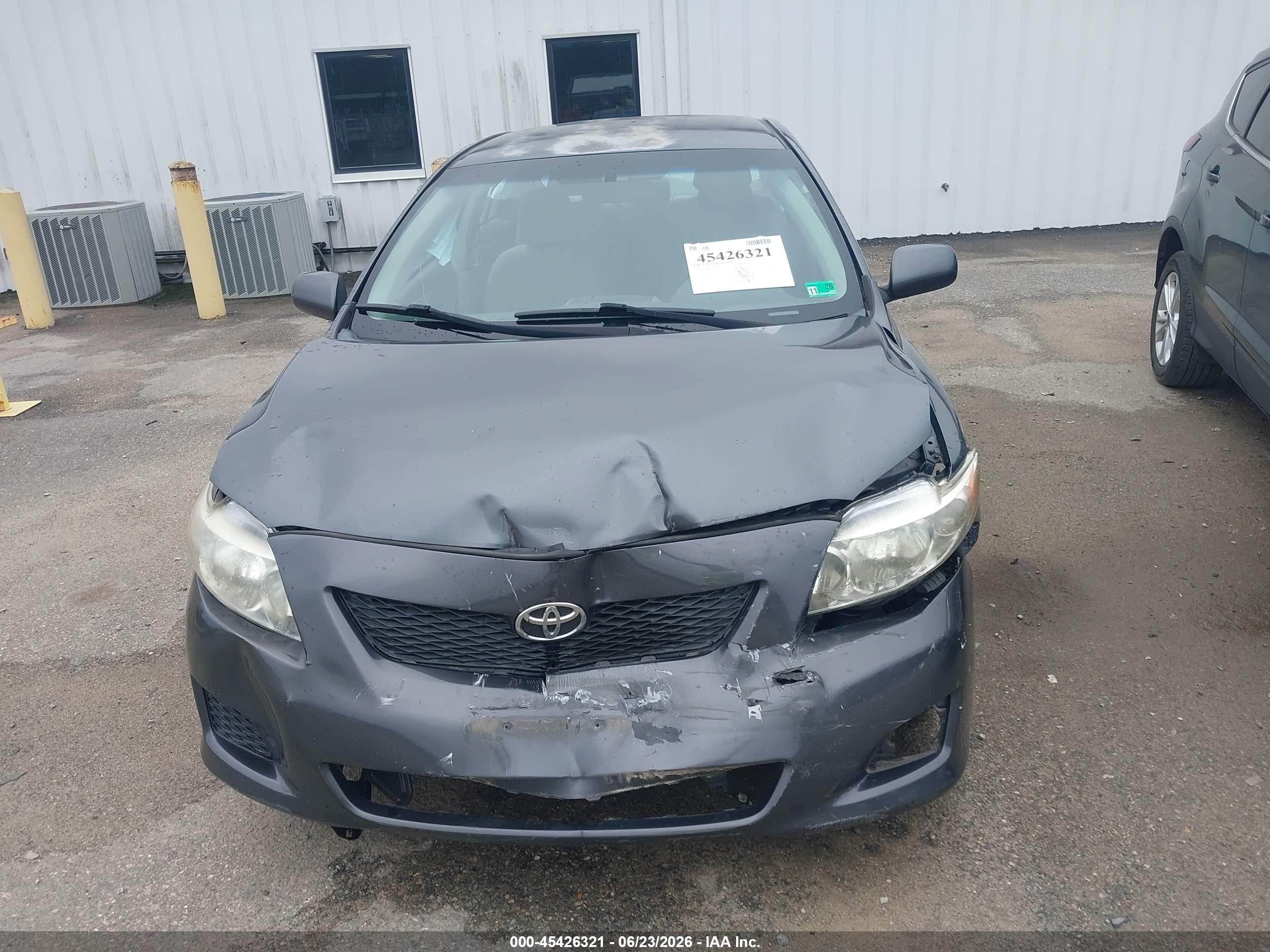 2010 Toyota Corolla Le Gray vin: 2T1BU4EE8AC320246