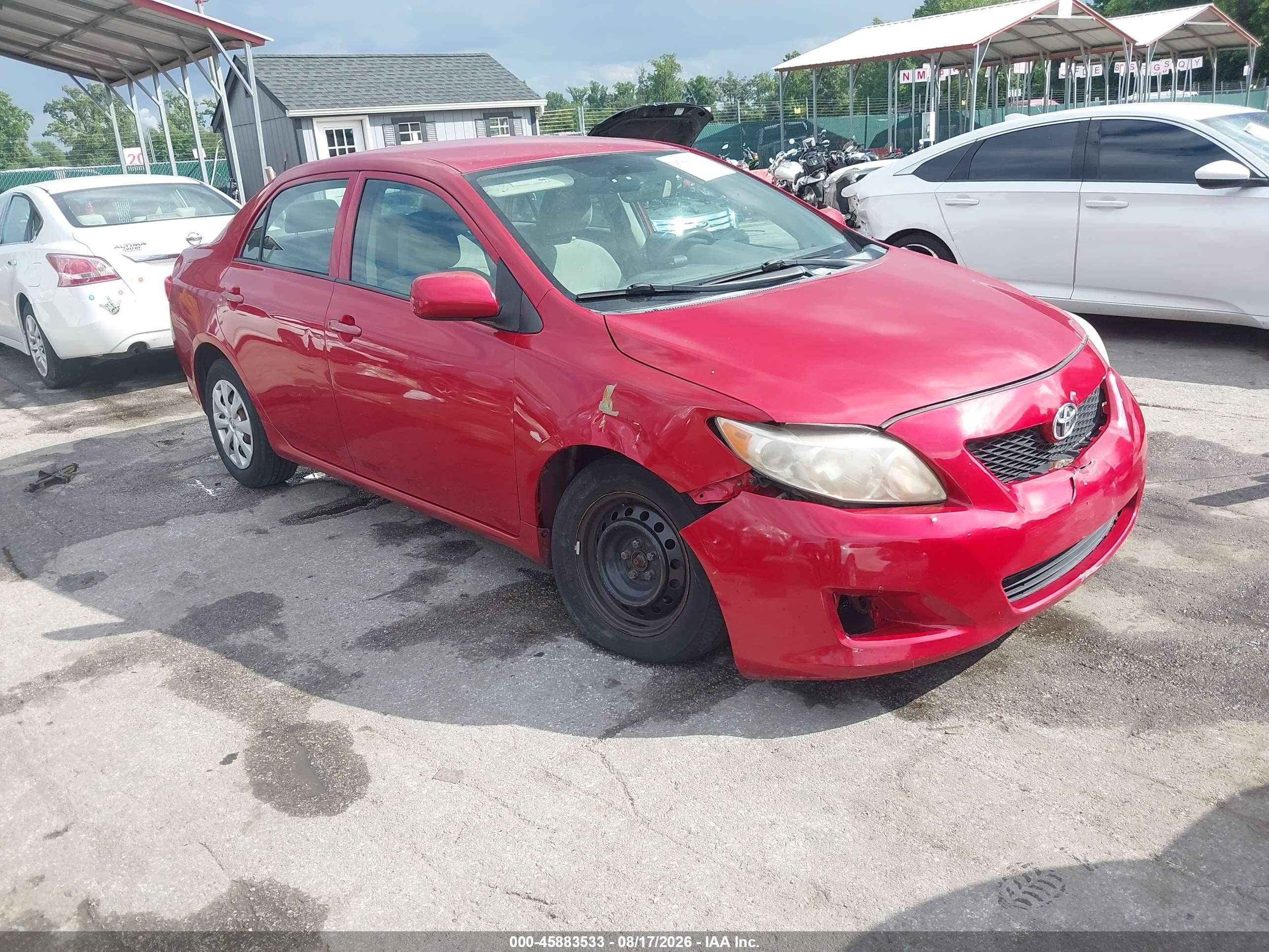 2010 Toyota Corolla Le Red vin: 2T1BU4EE8AC391849