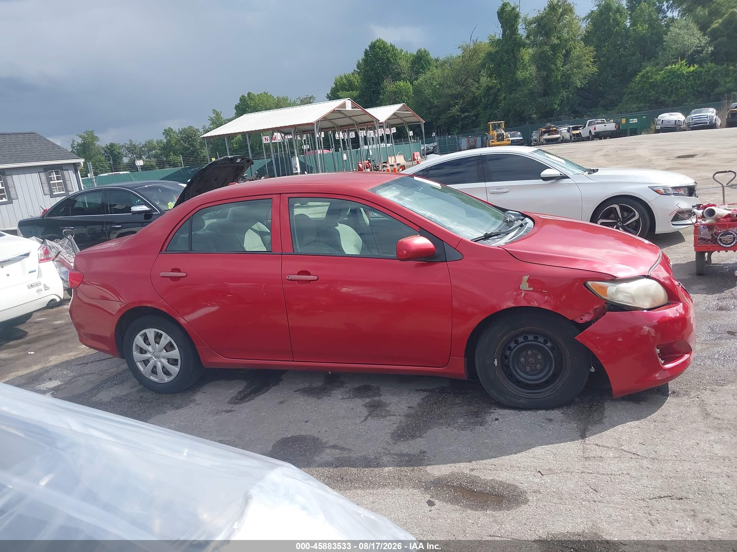 2010 Toyota Corolla Le Red vin: 2T1BU4EE8AC391849
