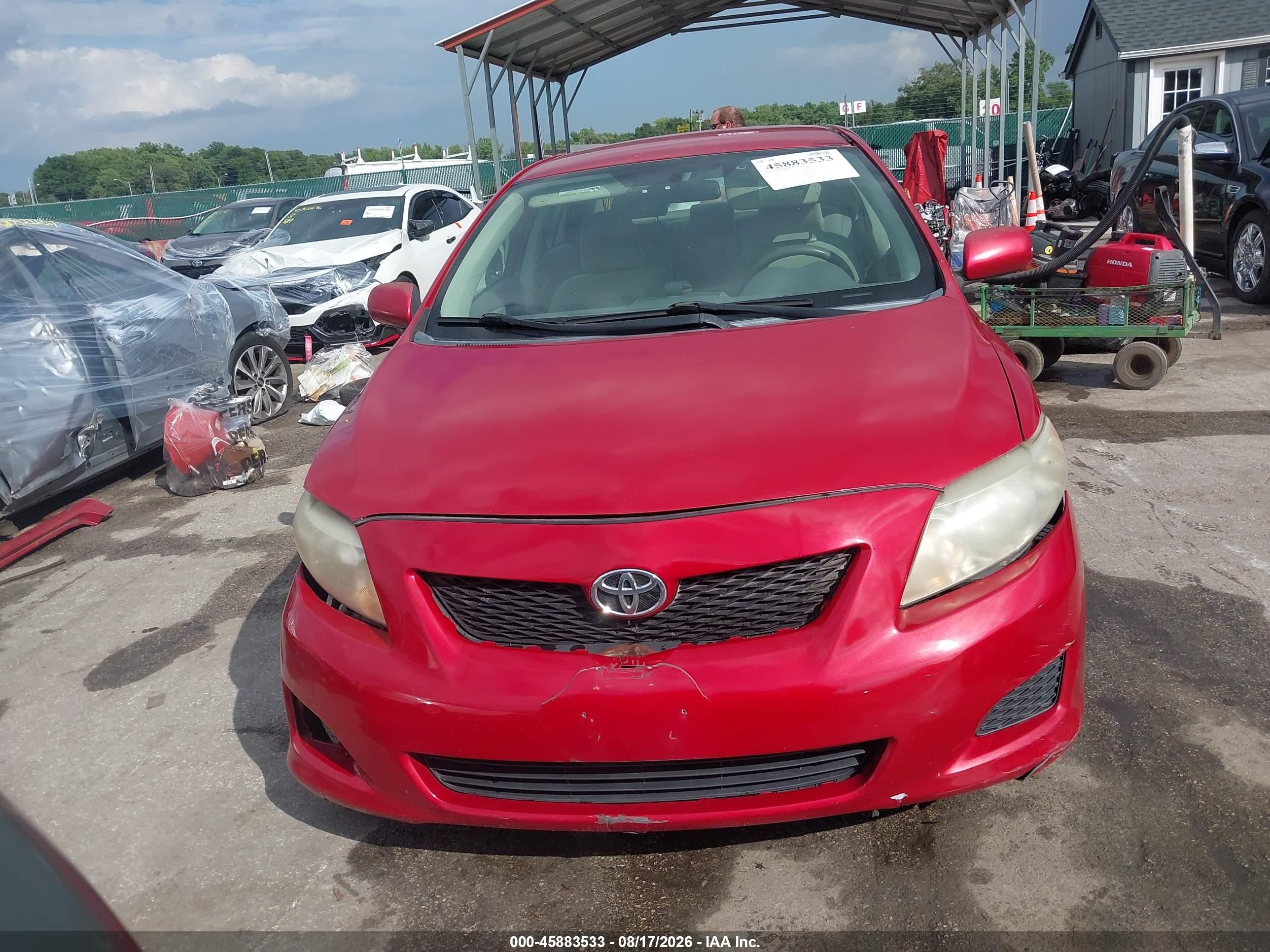 2010 Toyota Corolla Le Red vin: 2T1BU4EE8AC391849