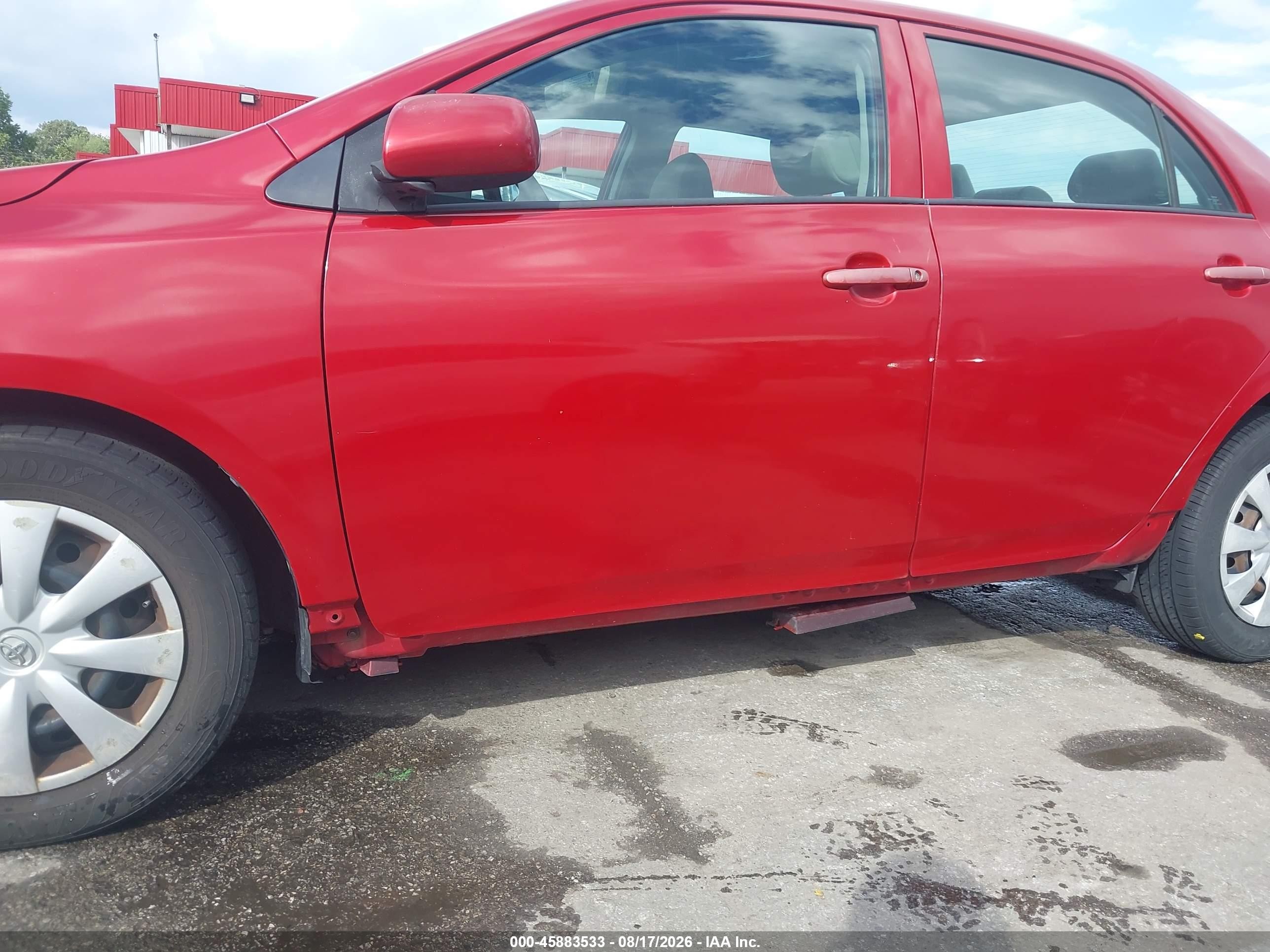 2010 Toyota Corolla Le Red vin: 2T1BU4EE8AC391849