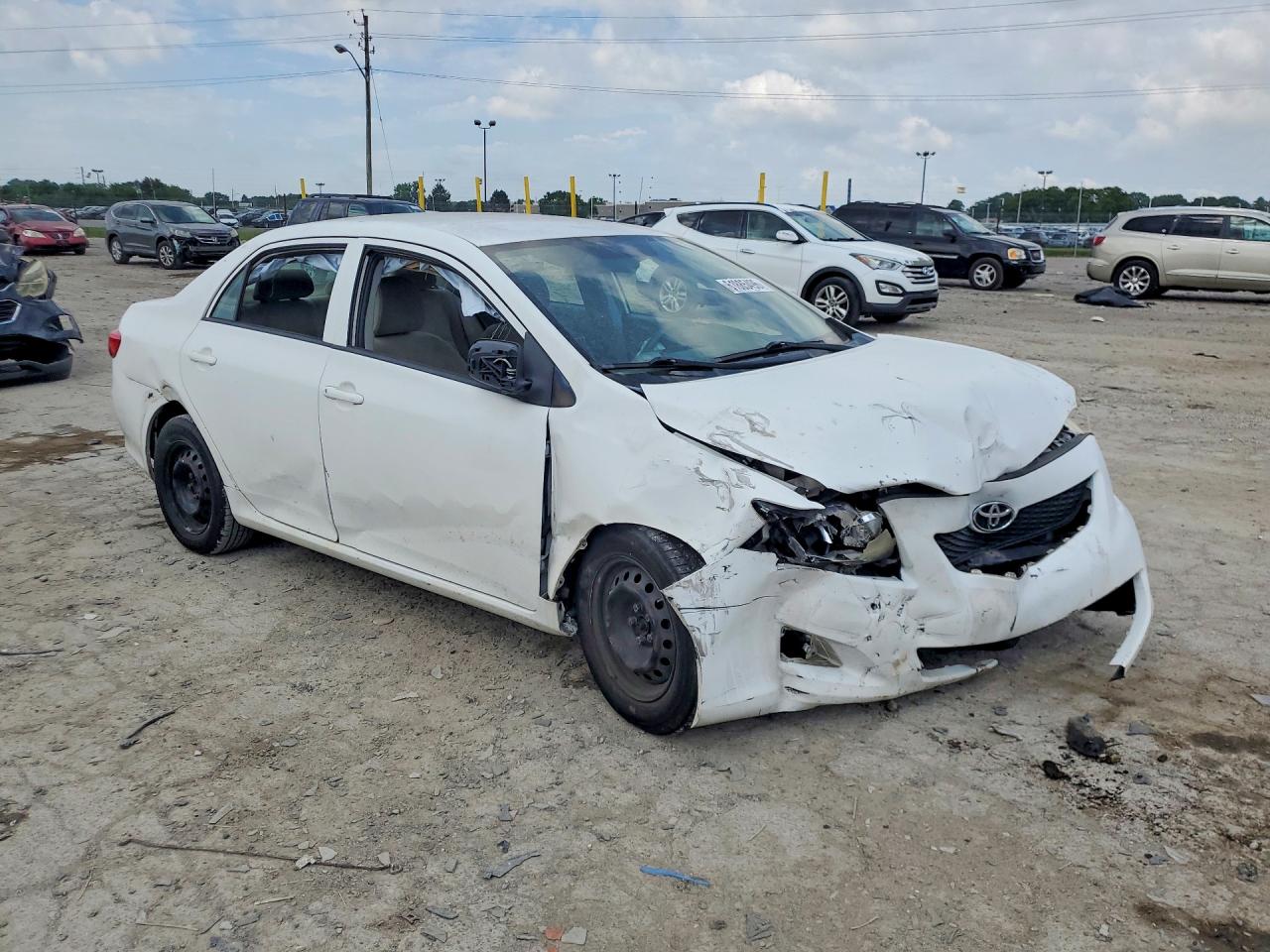 2010 Toyota Corolla Le White vin: 2T1BU4EE8AC396999