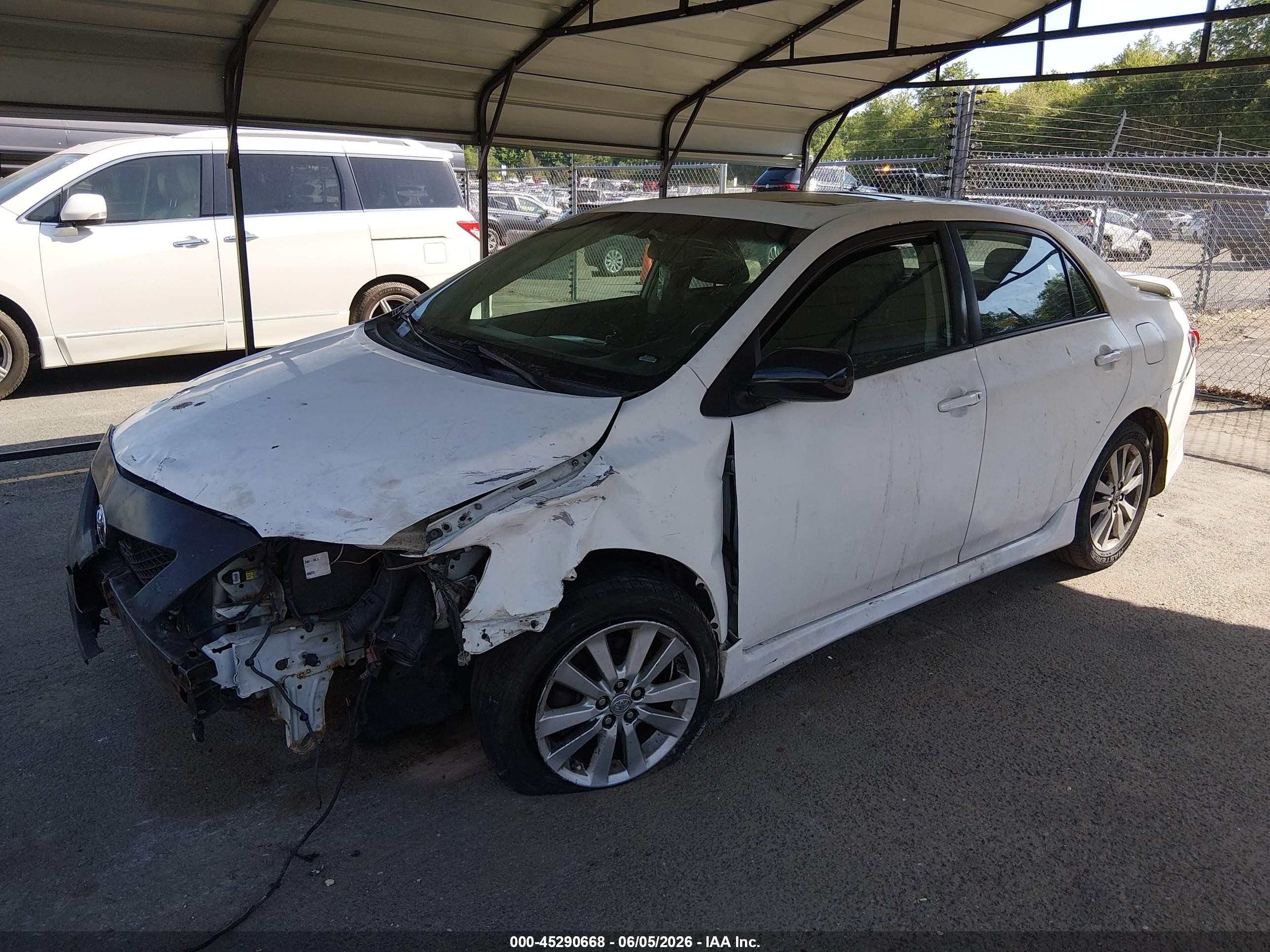 2010 Toyota Corolla S White vin: 2T1BU4EE8AC423893