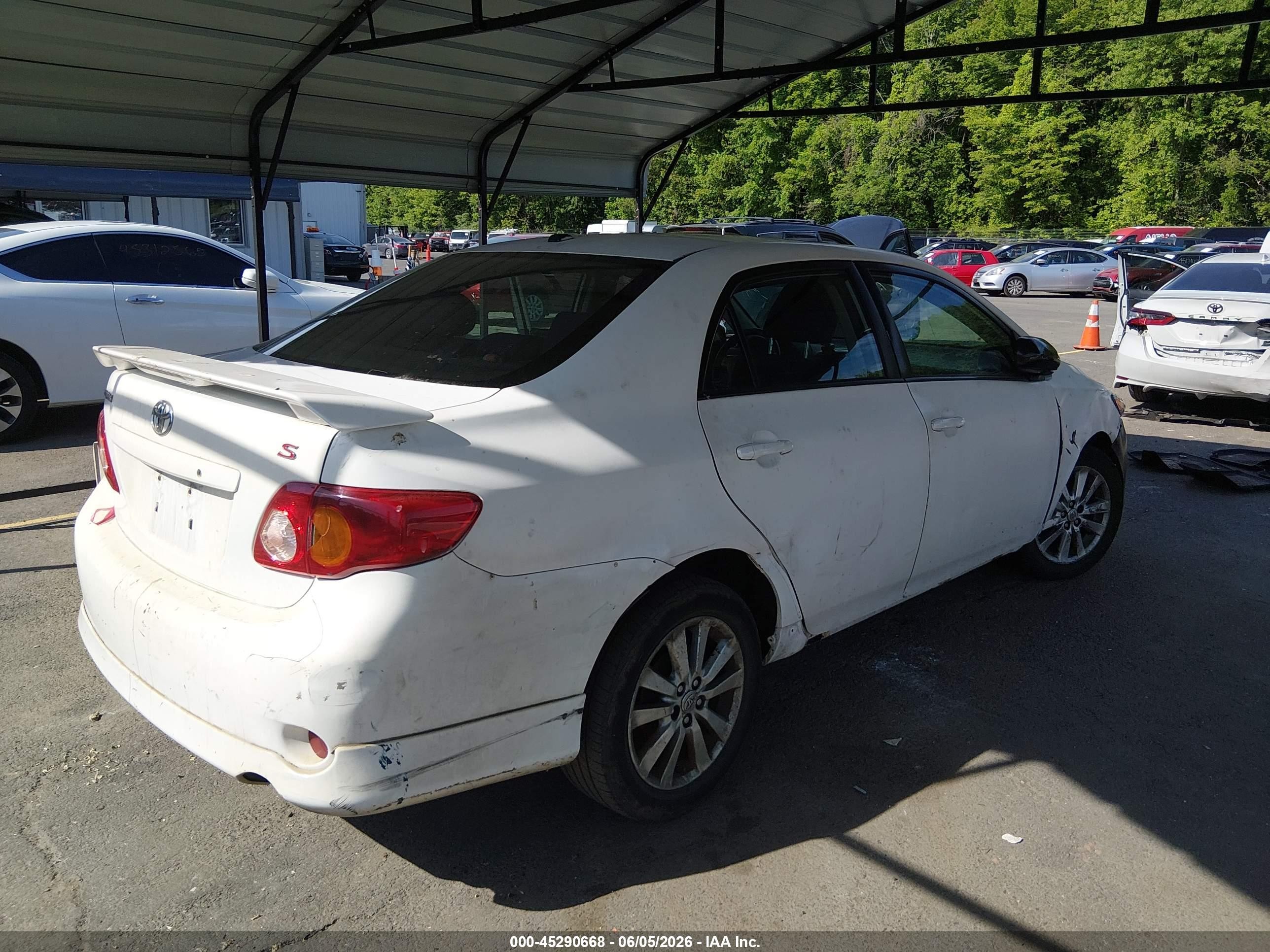 2010 Toyota Corolla S White vin: 2T1BU4EE8AC423893