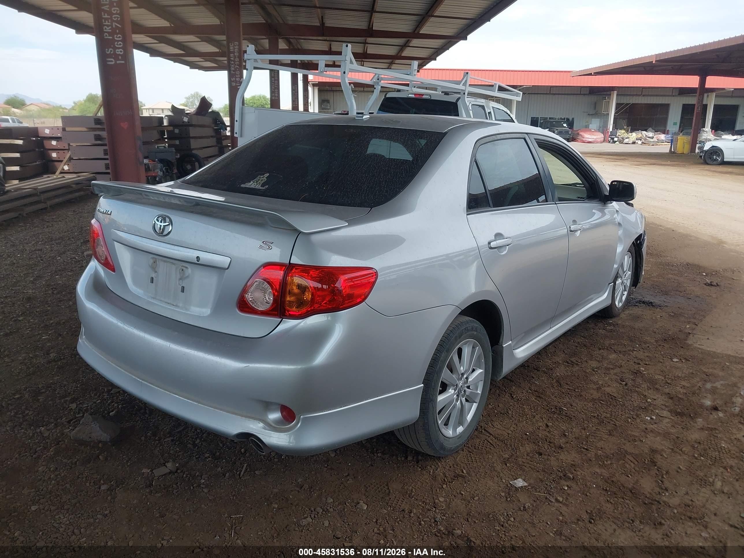 2010 Toyota Corolla S Silver vin: 2T1BU4EE8AC425322