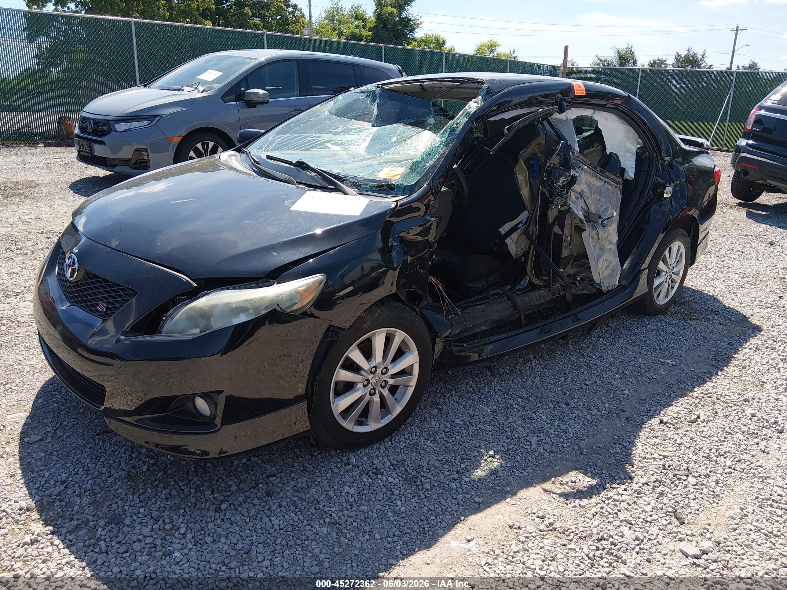 2010 Toyota Corolla S Black vin: 2T1BU4EE8AC469580
