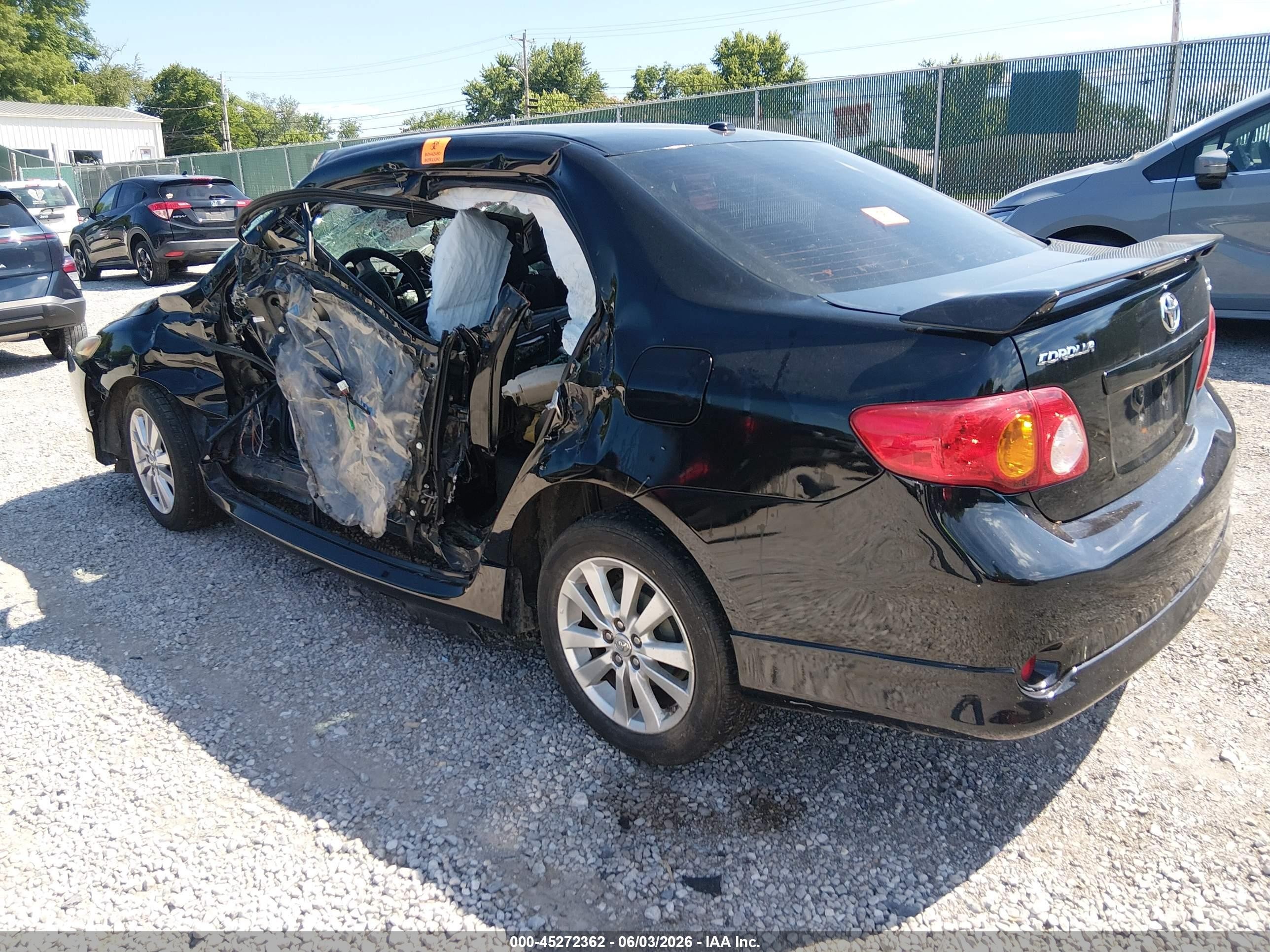 2010 Toyota Corolla S Black vin: 2T1BU4EE8AC469580