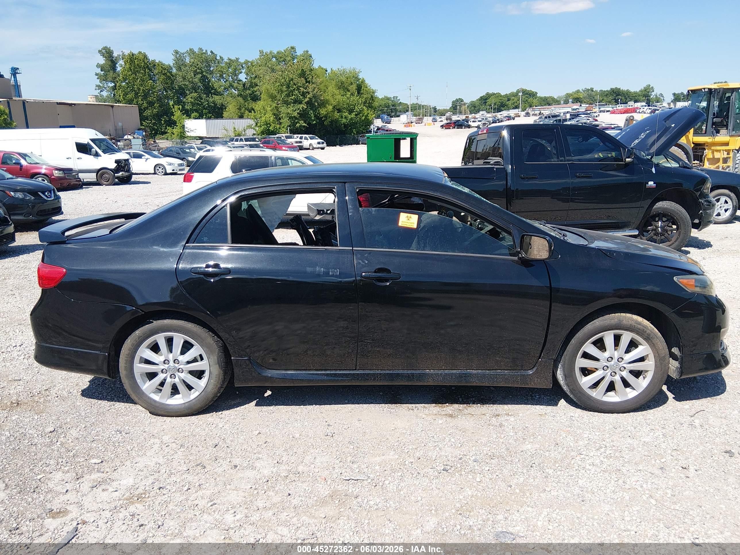 2010 Toyota Corolla S Black vin: 2T1BU4EE8AC469580