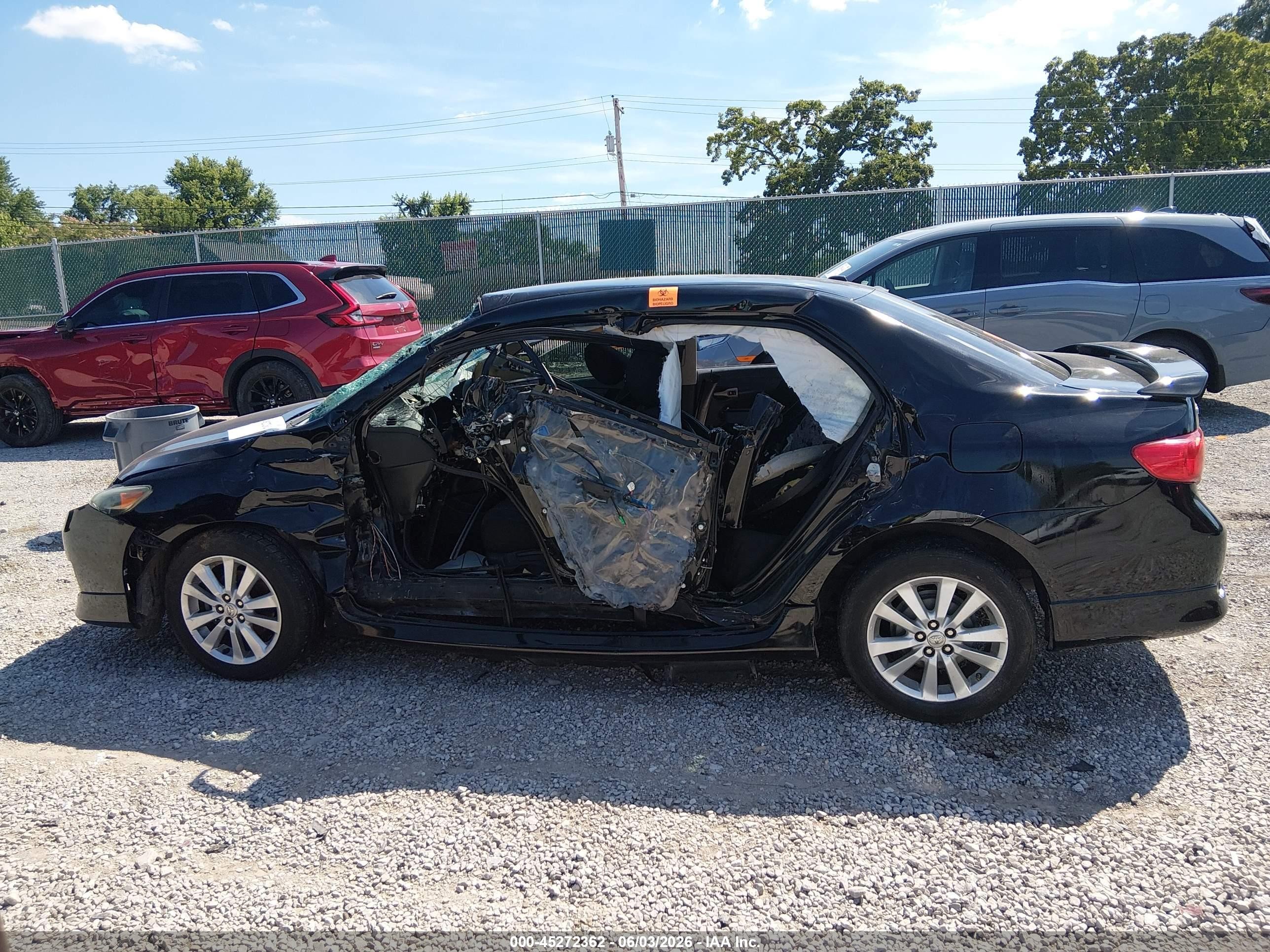 2010 Toyota Corolla S Black vin: 2T1BU4EE8AC469580
