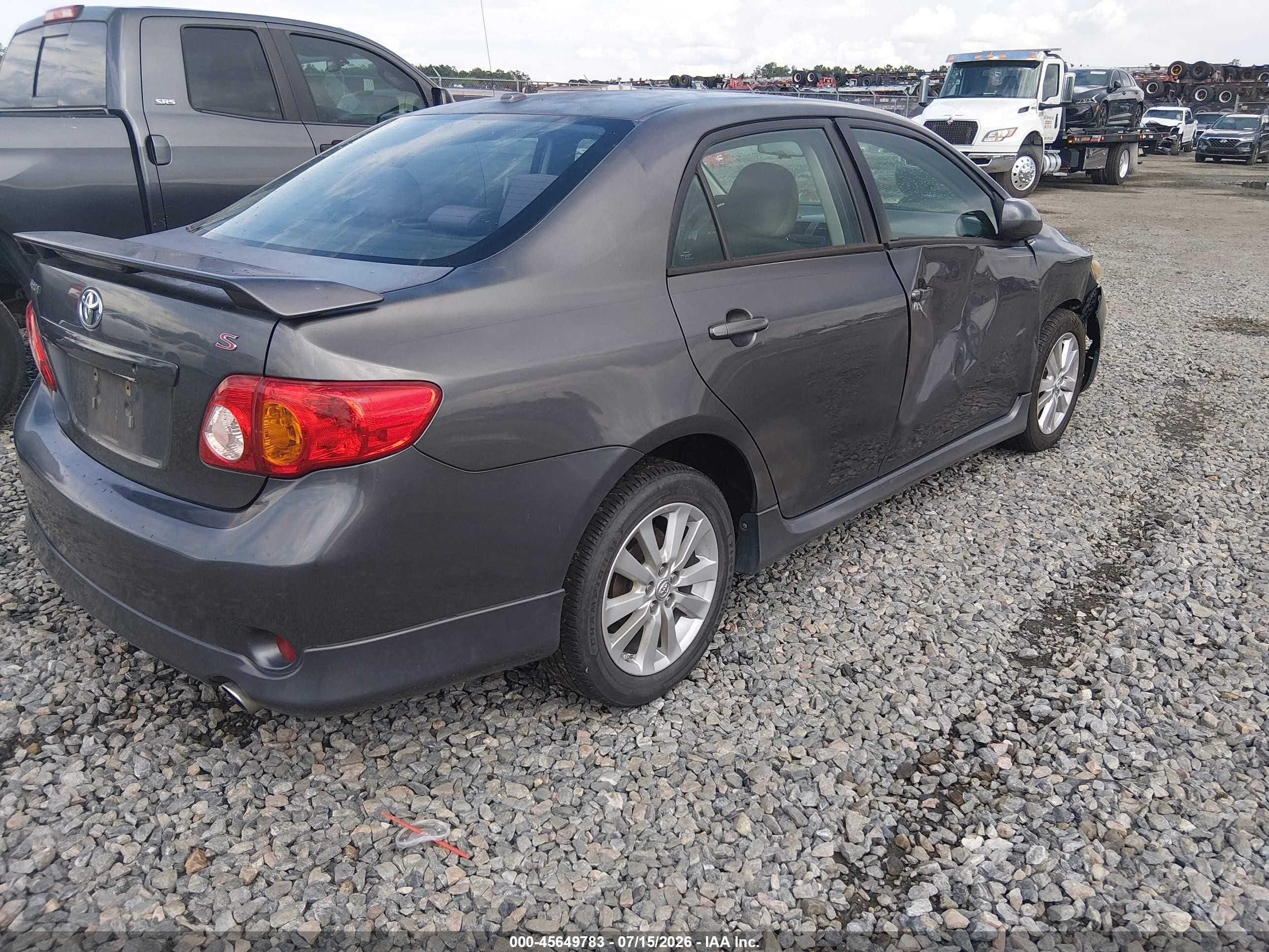 2010 Toyota Corolla S Gray vin: 2T1BU4EE8AC474214