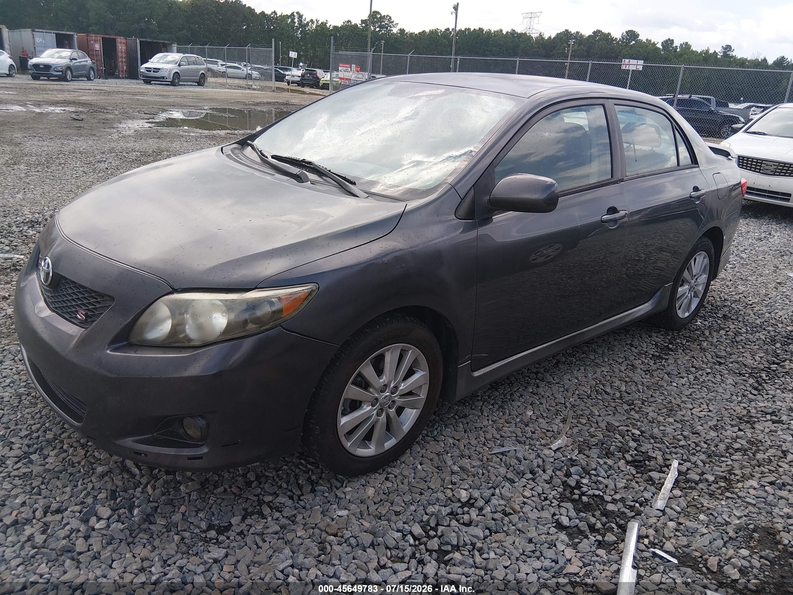 2010 Toyota Corolla S Gray vin: 2T1BU4EE8AC474214
