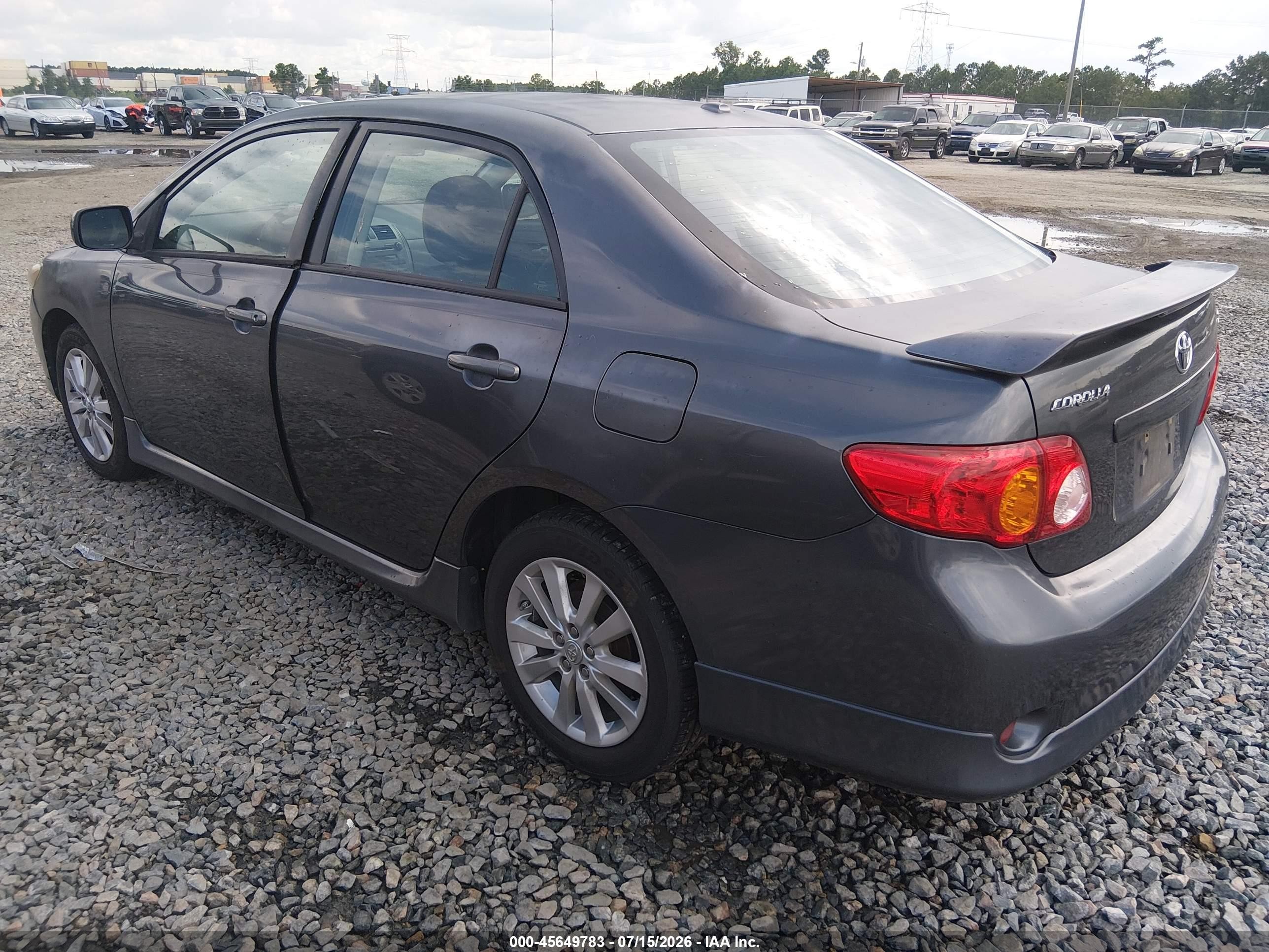 2010 Toyota Corolla S Gray vin: 2T1BU4EE8AC474214