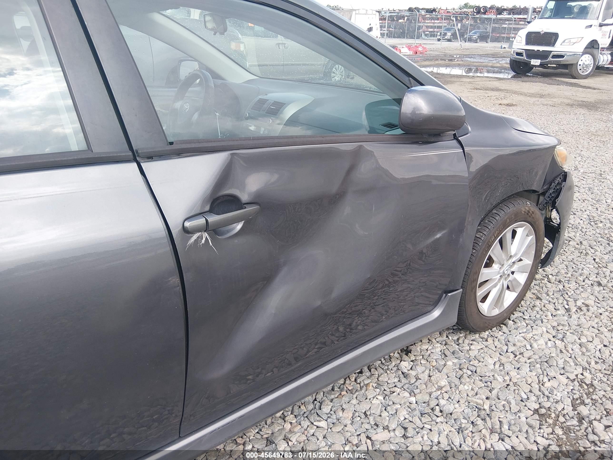 2010 Toyota Corolla S Gray vin: 2T1BU4EE8AC474214