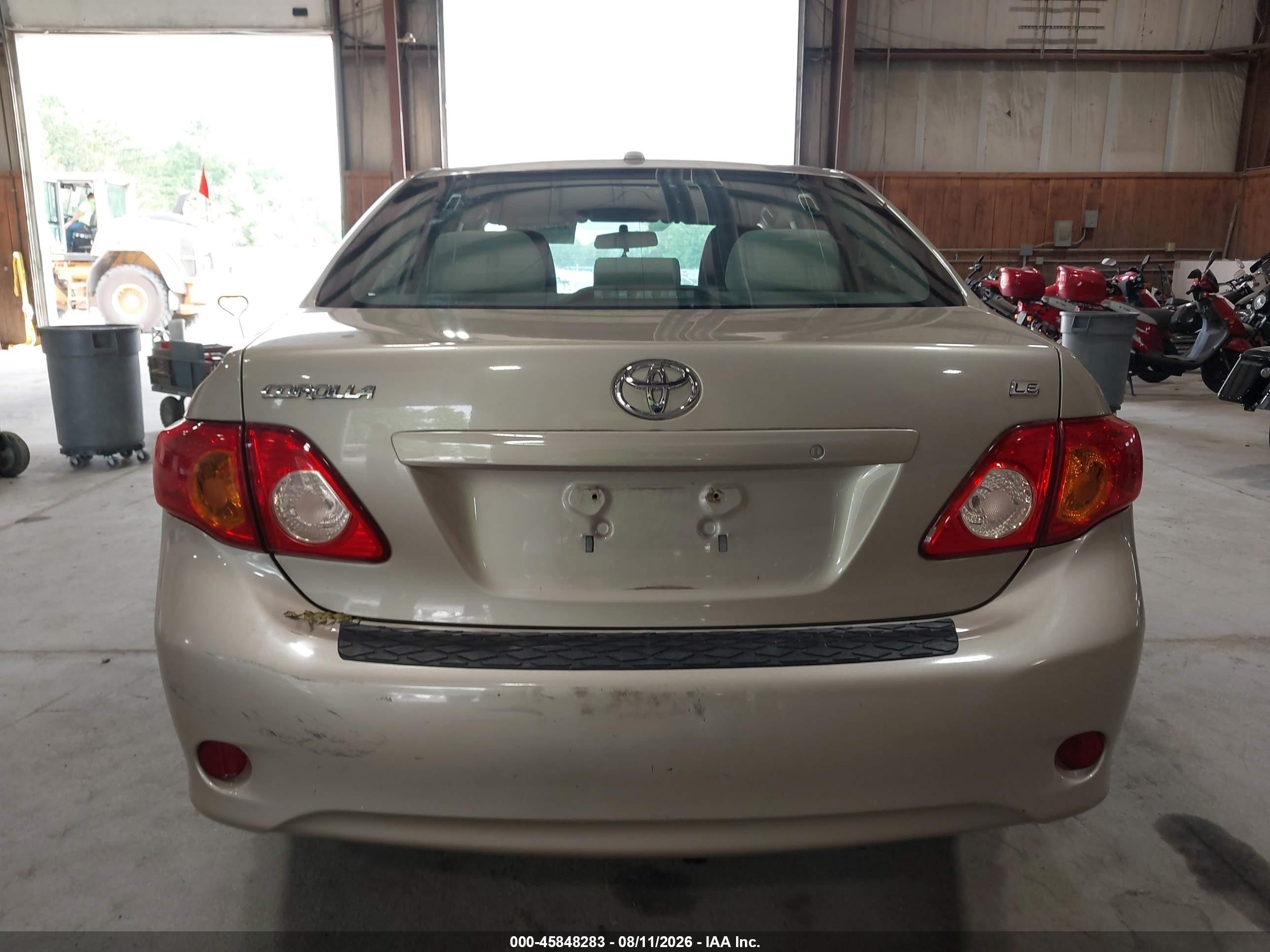 2010 Toyota Corolla Le Tan vin: 2T1BU4EE8AC499887