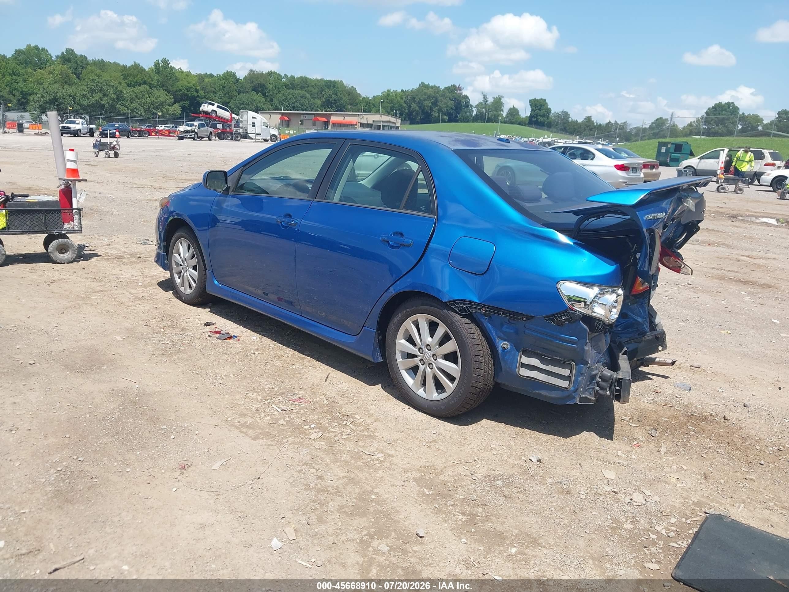 2010 Toyota Corolla S Blue vin: 2T1BU4EE8AC501783