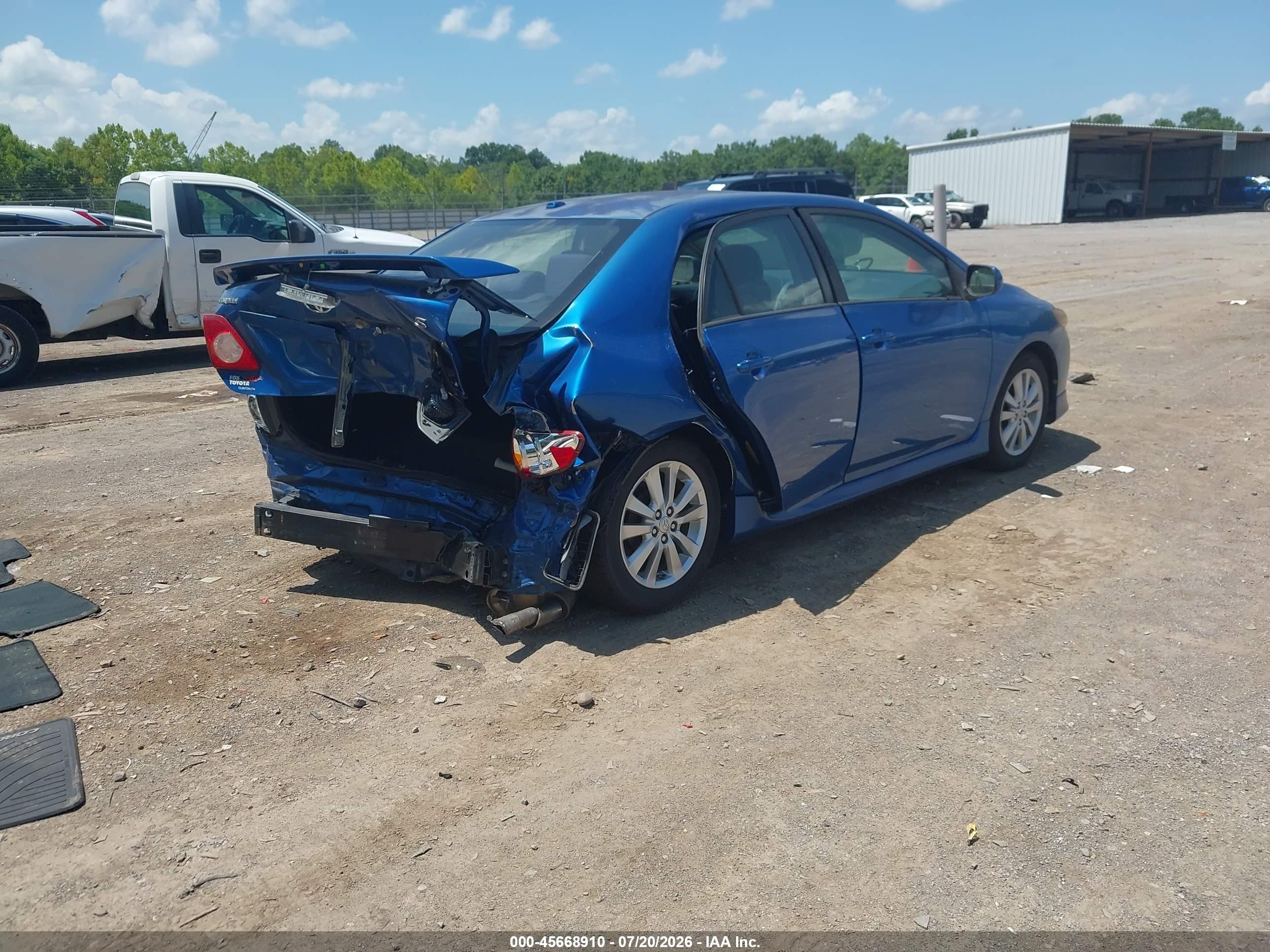 2010 Toyota Corolla S Blue vin: 2T1BU4EE8AC501783