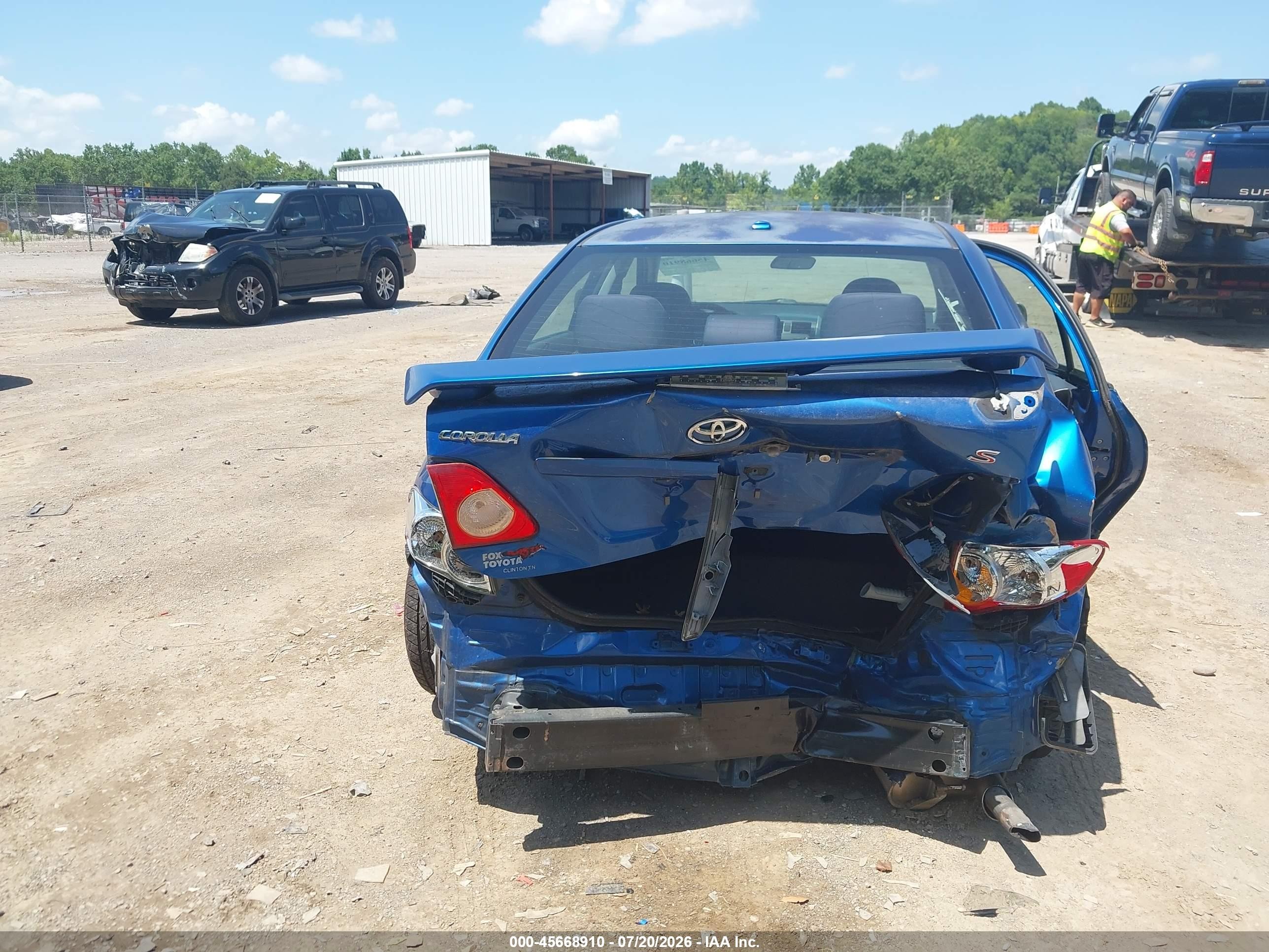 2010 Toyota Corolla S Blue vin: 2T1BU4EE8AC501783