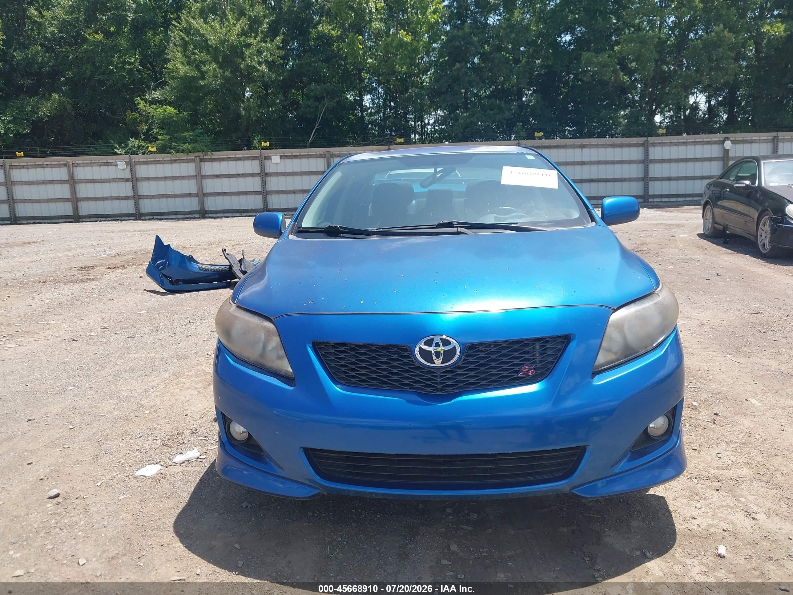 2010 Toyota Corolla S Blue vin: 2T1BU4EE8AC501783