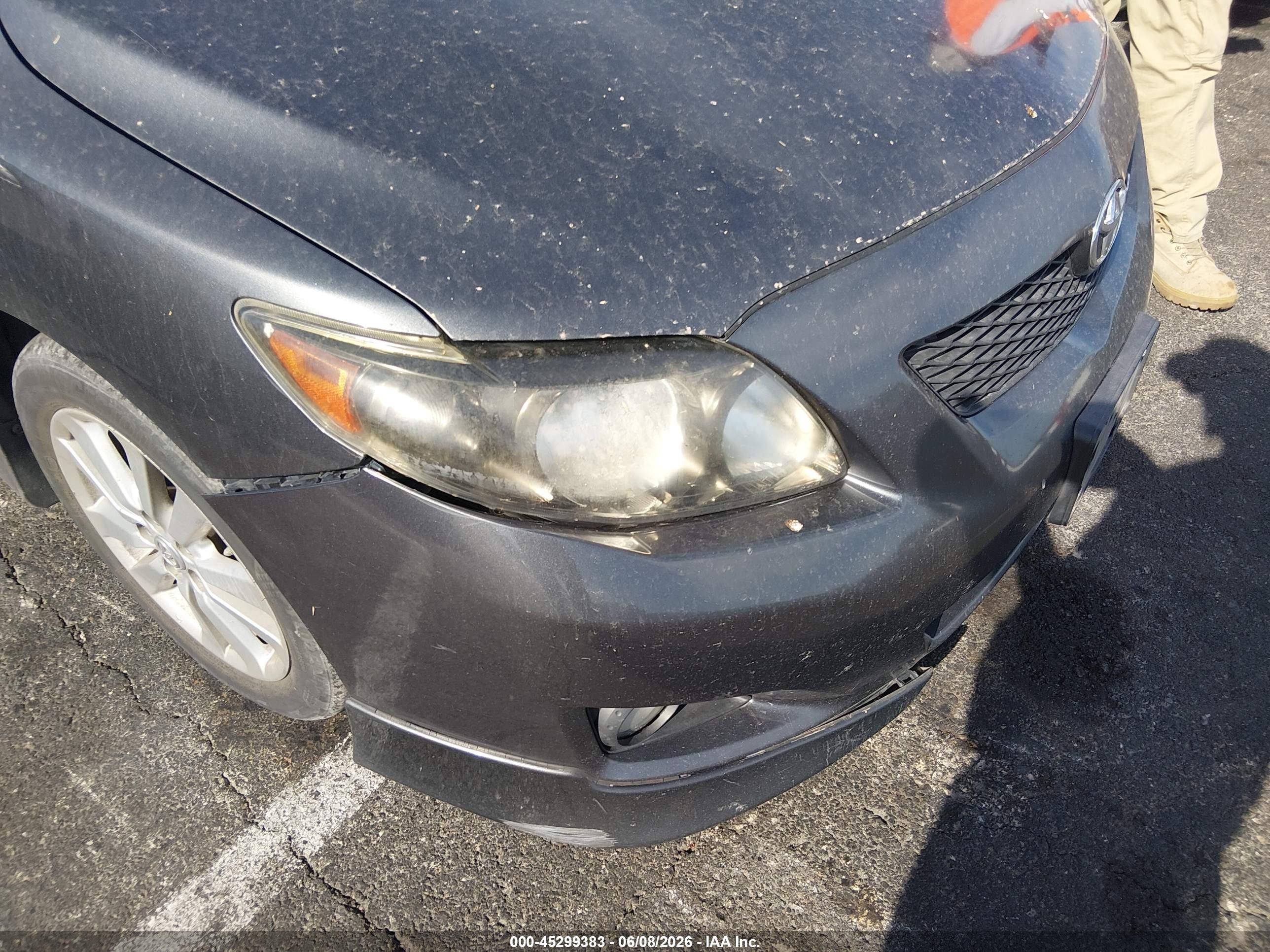 2010 Toyota Corolla S Gray vin: 2T1BU4EE8AC505834