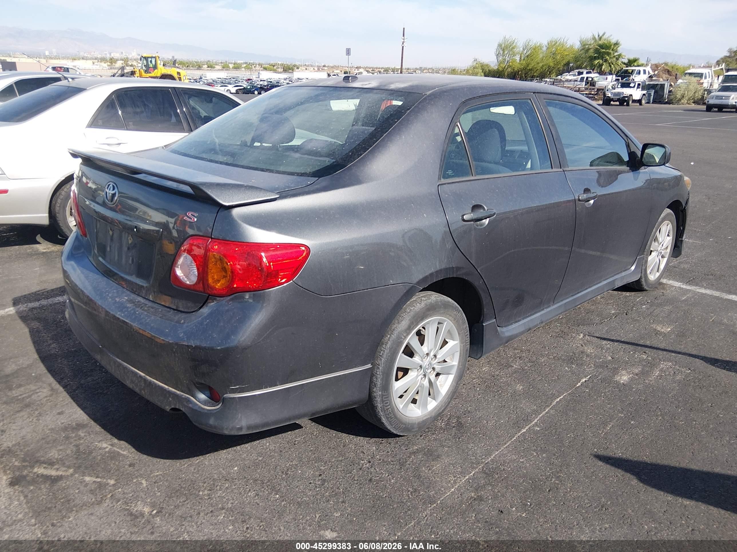 2010 Toyota Corolla S Gray vin: 2T1BU4EE8AC505834