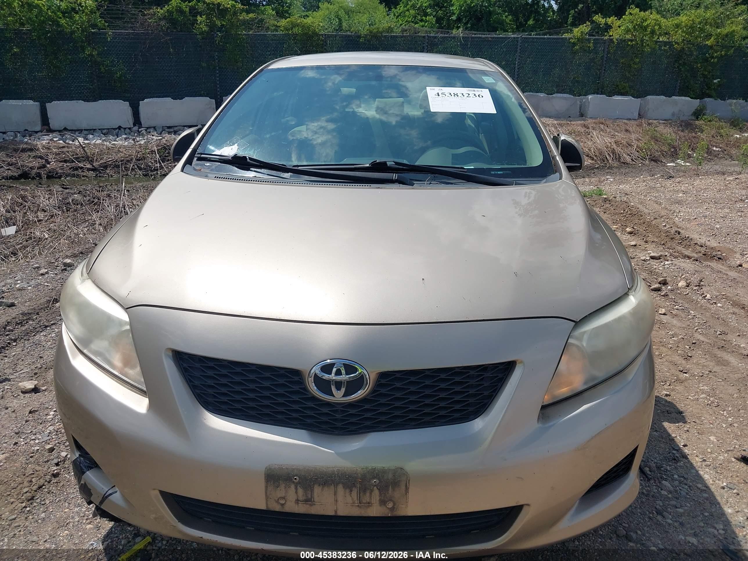 2010 Toyota Corolla Le Gold vin: 2T1BU4EE8AC520365