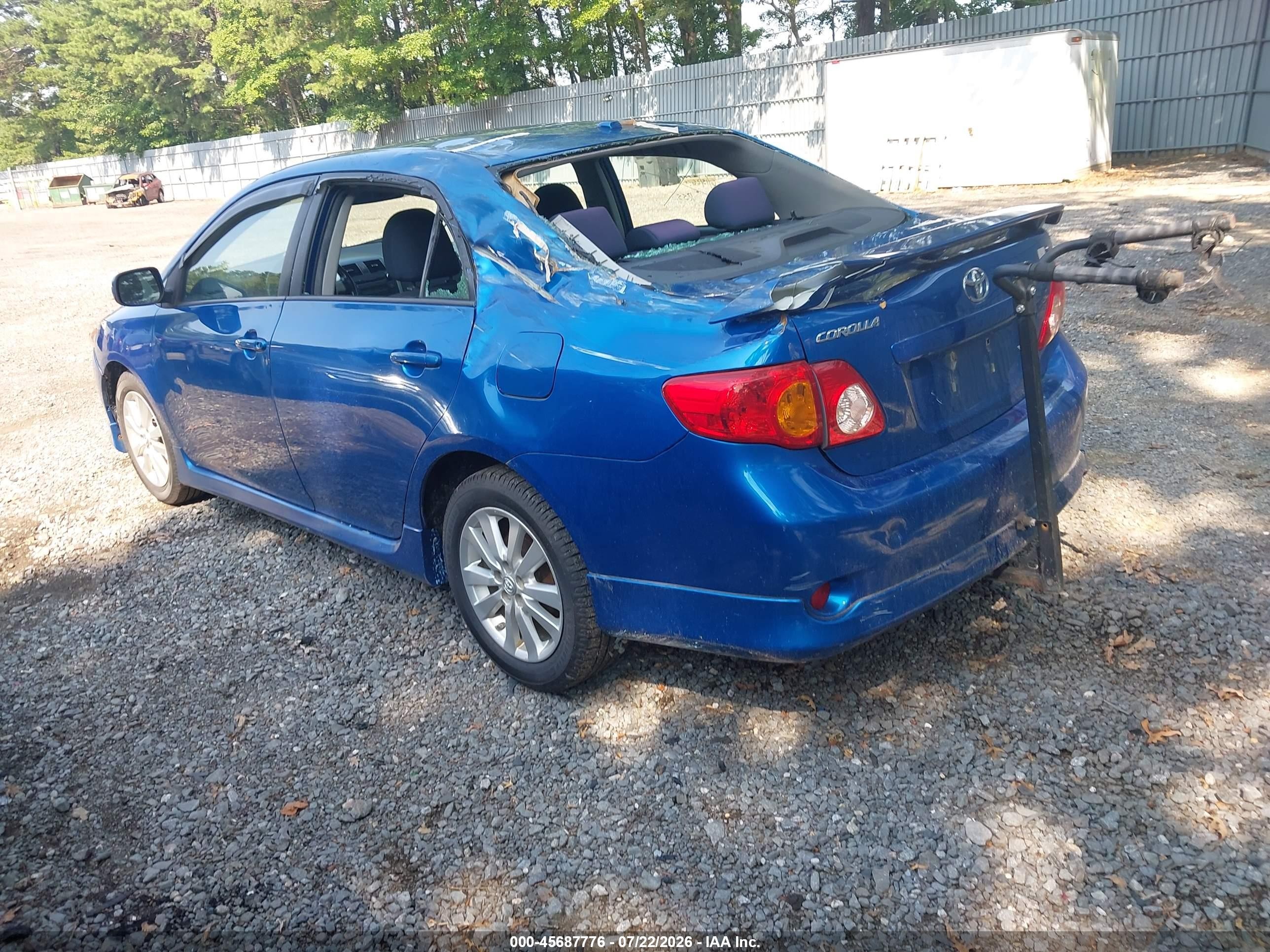 2010 Toyota Corolla S Blue vin: 2T1BU4EE8AC522889
