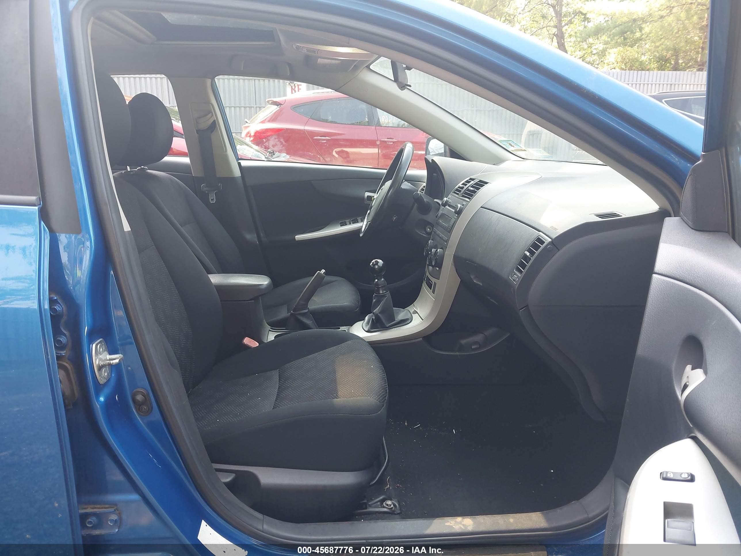 2010 Toyota Corolla S Blue vin: 2T1BU4EE8AC522889