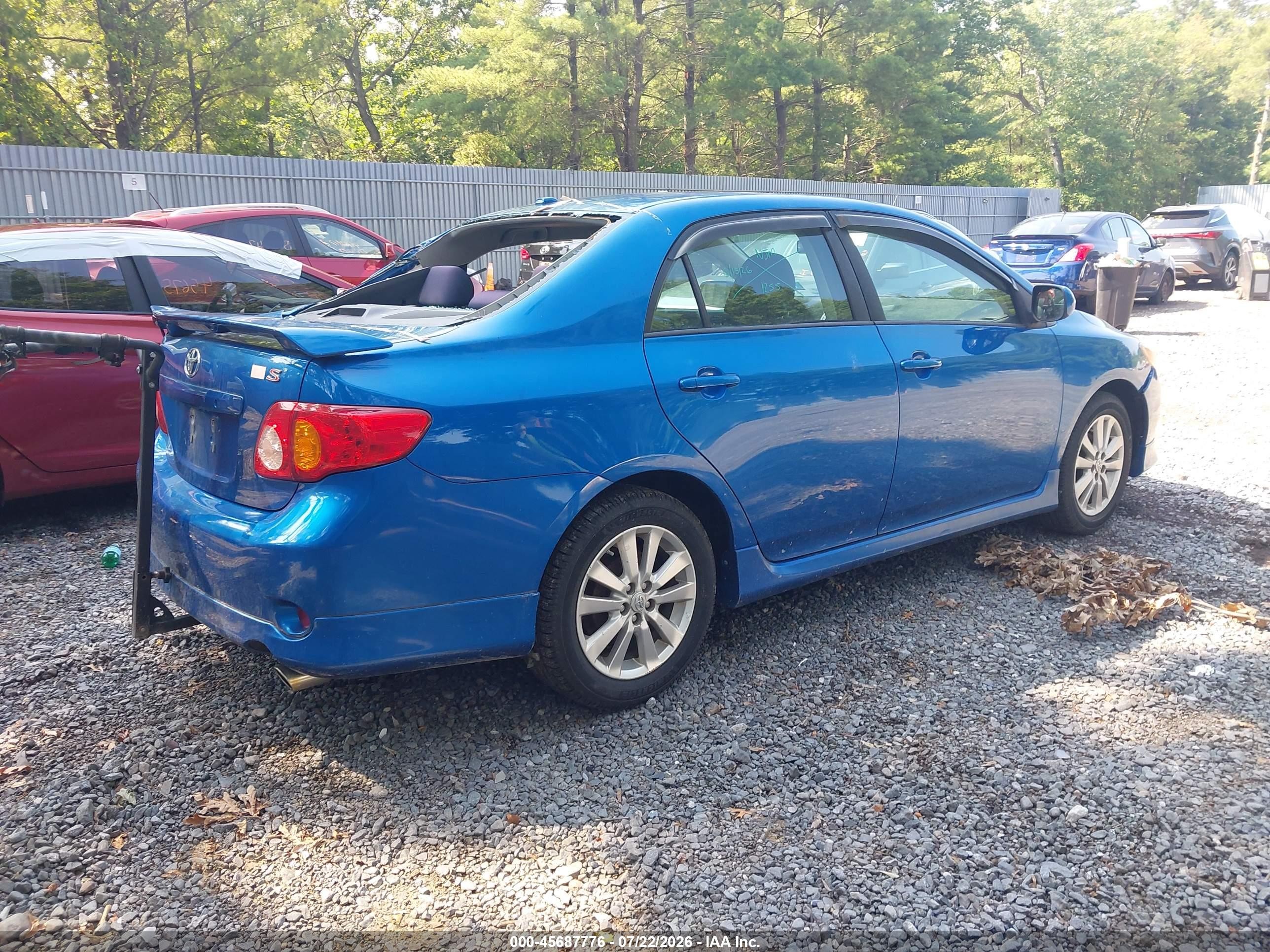 2010 Toyota Corolla S Blue vin: 2T1BU4EE8AC522889