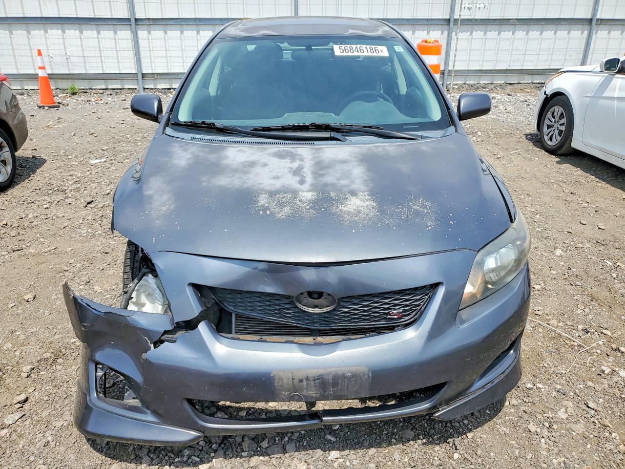 2010 Toyota Corolla S Gray vin: 2T1BU4EE8AC523203