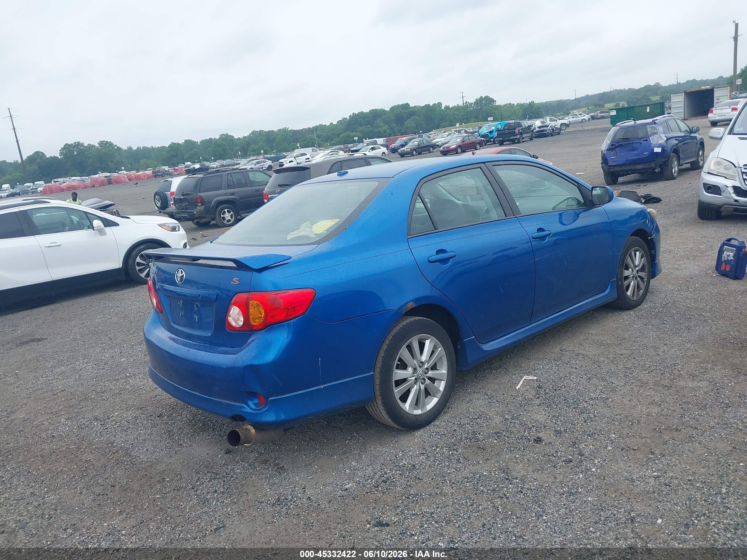2010 Toyota Corolla S Blue vin: 2T1BU4EE8AC526845