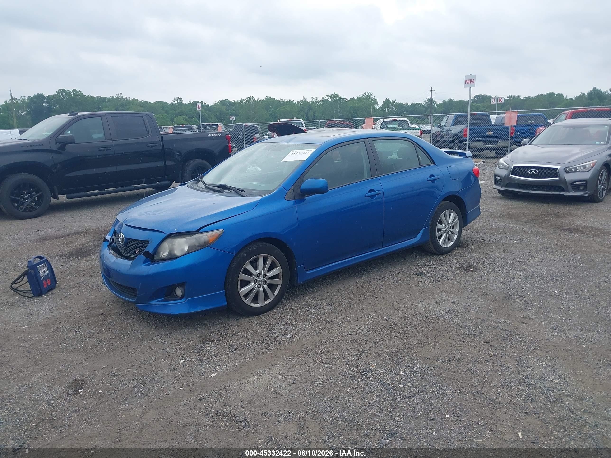 2010 Toyota Corolla S Blue vin: 2T1BU4EE8AC526845