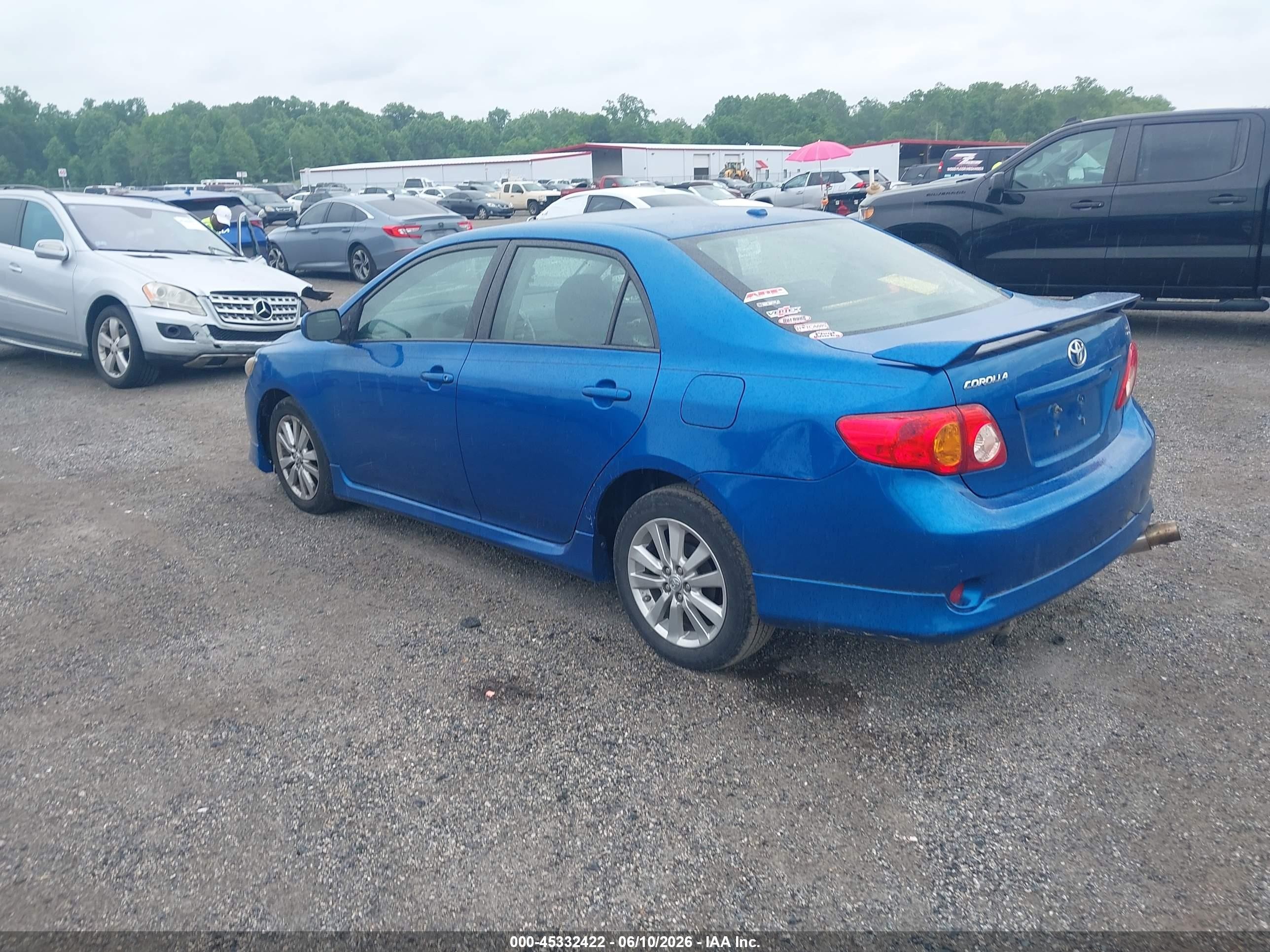 2010 Toyota Corolla S Blue vin: 2T1BU4EE8AC526845
